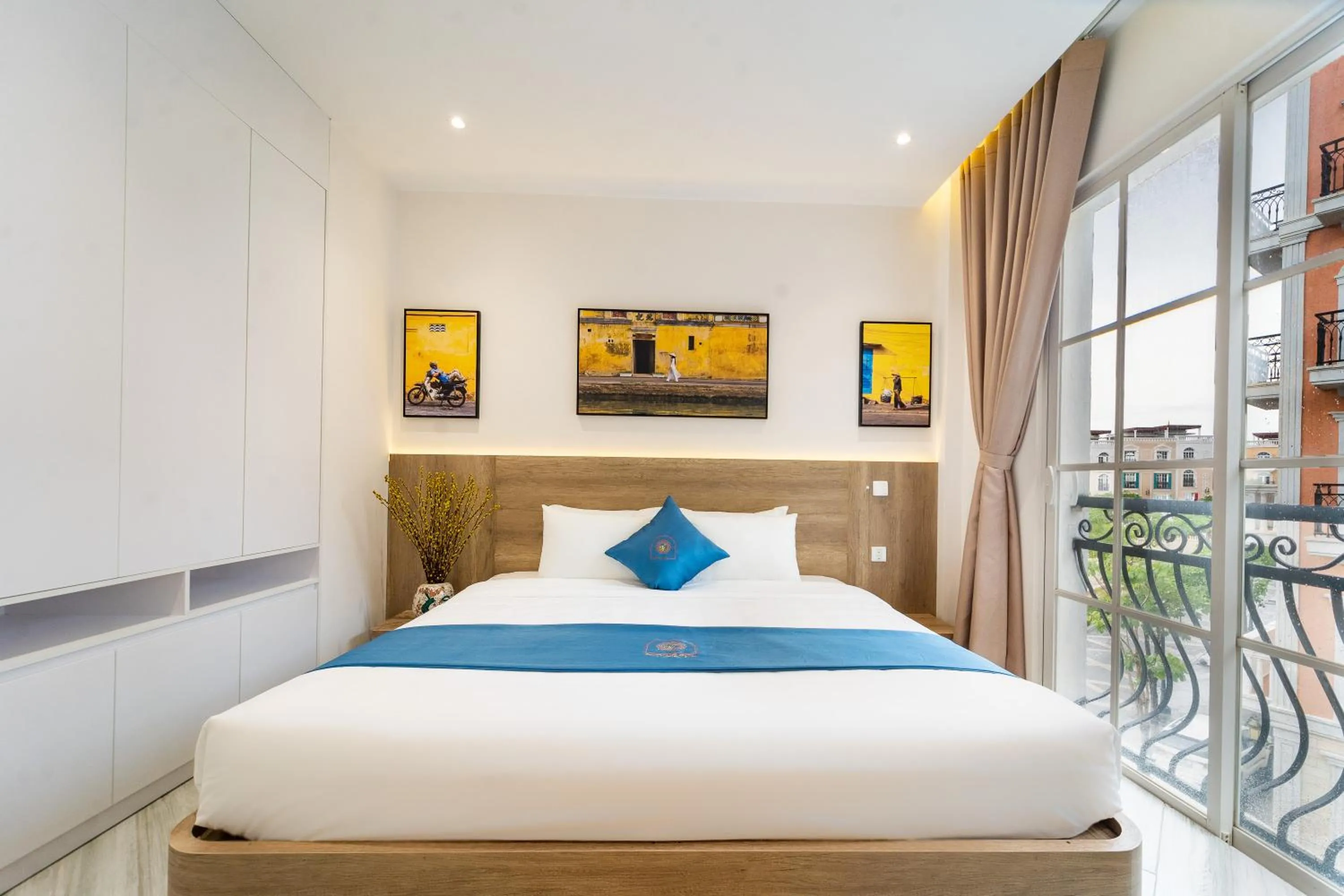 Bed in Novus Sol Hotel & Apartment Sunset Town Phu Quoc