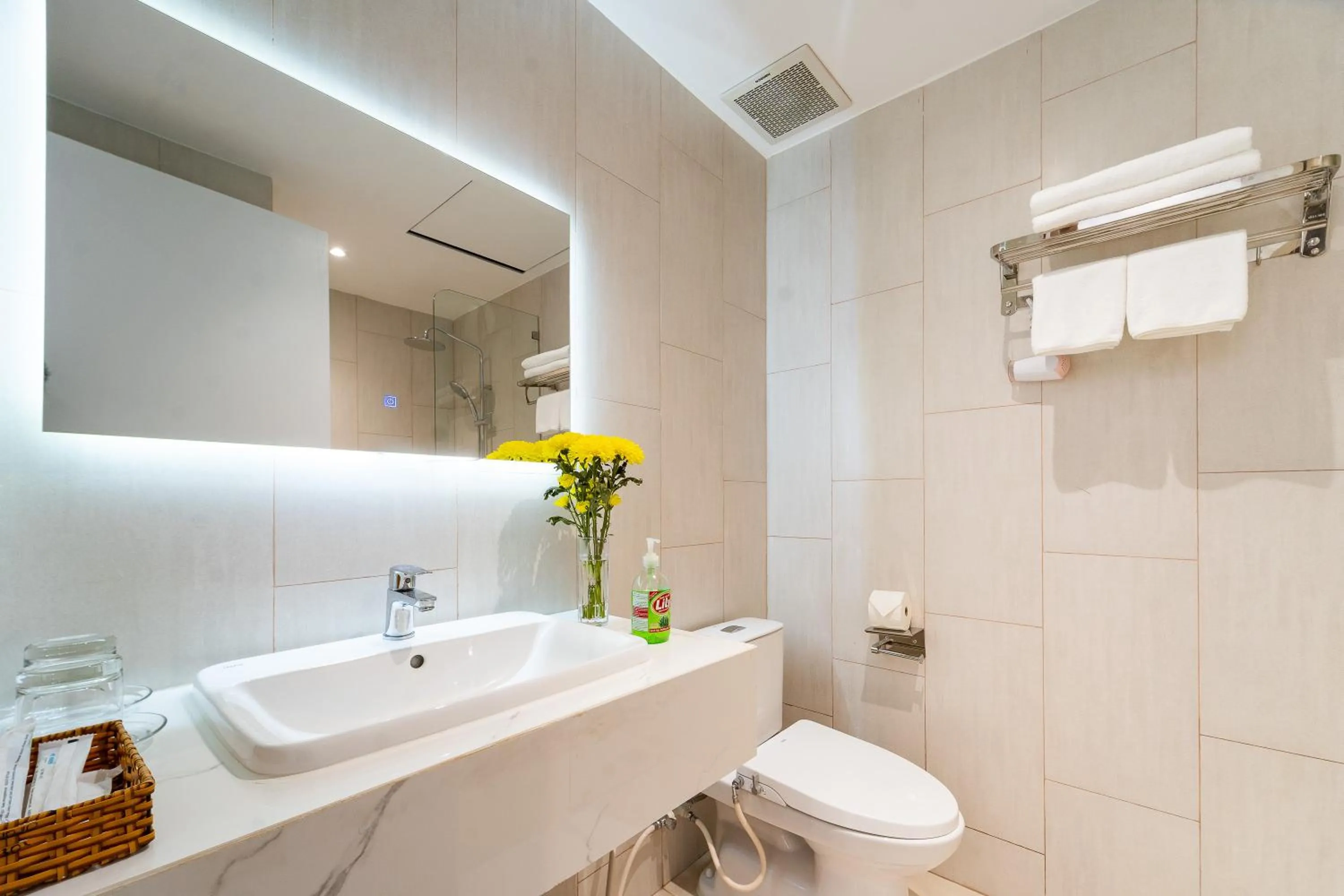Shower in Novus Sol Hotel & Apartment Sunset Town Phu Quoc