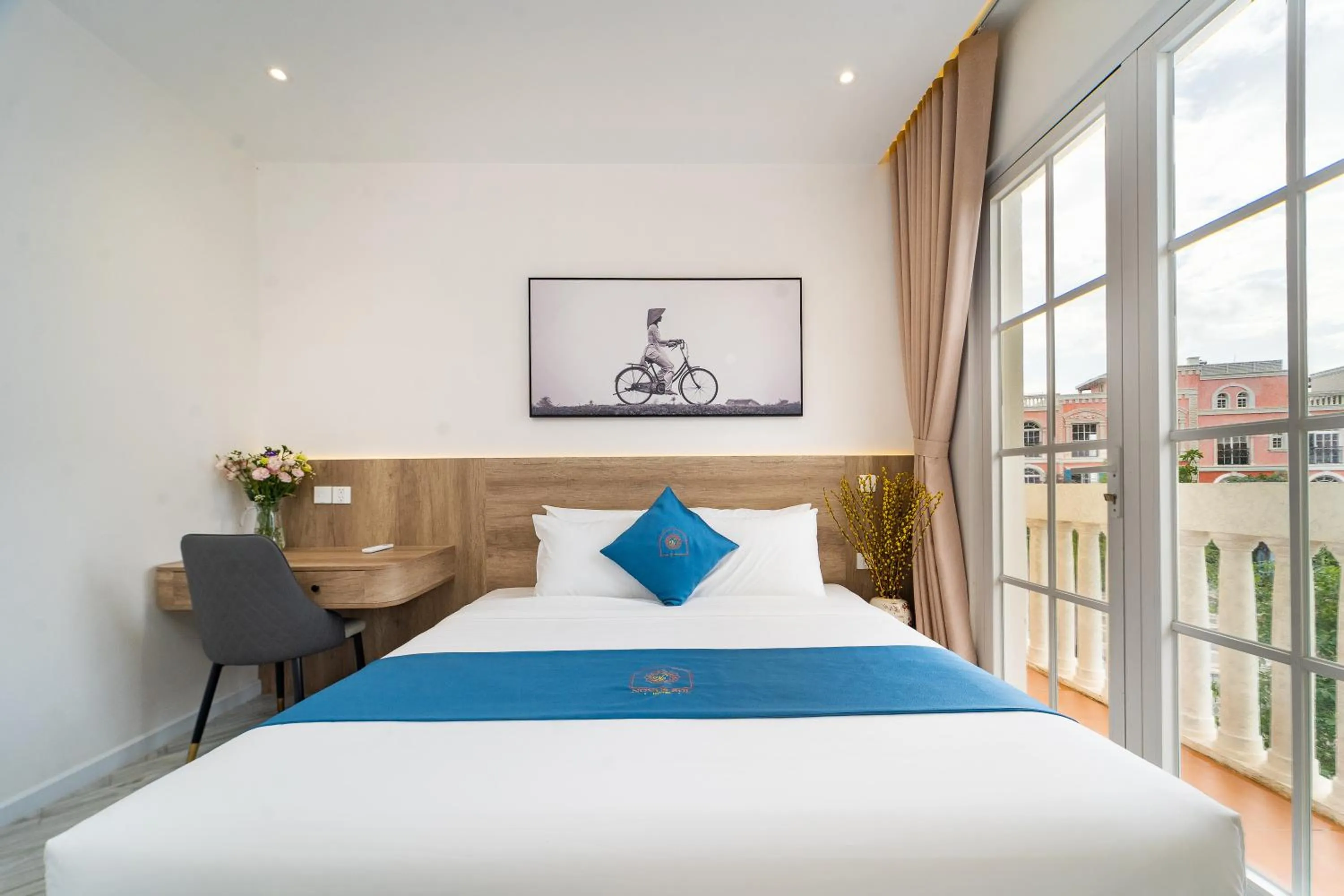 Bed in Novus Sol Hotel & Apartment Sunset Town Phu Quoc