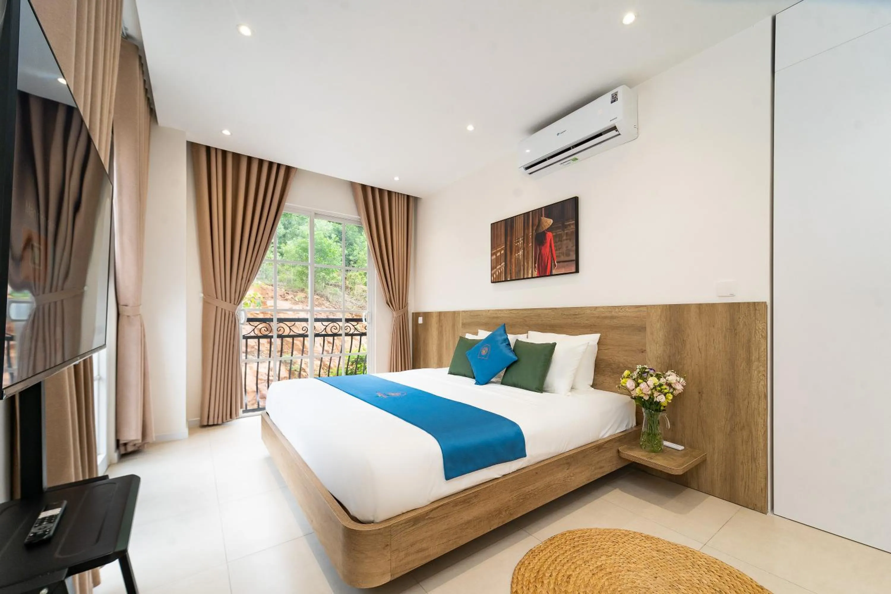 Bed in Novus Sol Hotel & Apartment Sunset Town Phu Quoc