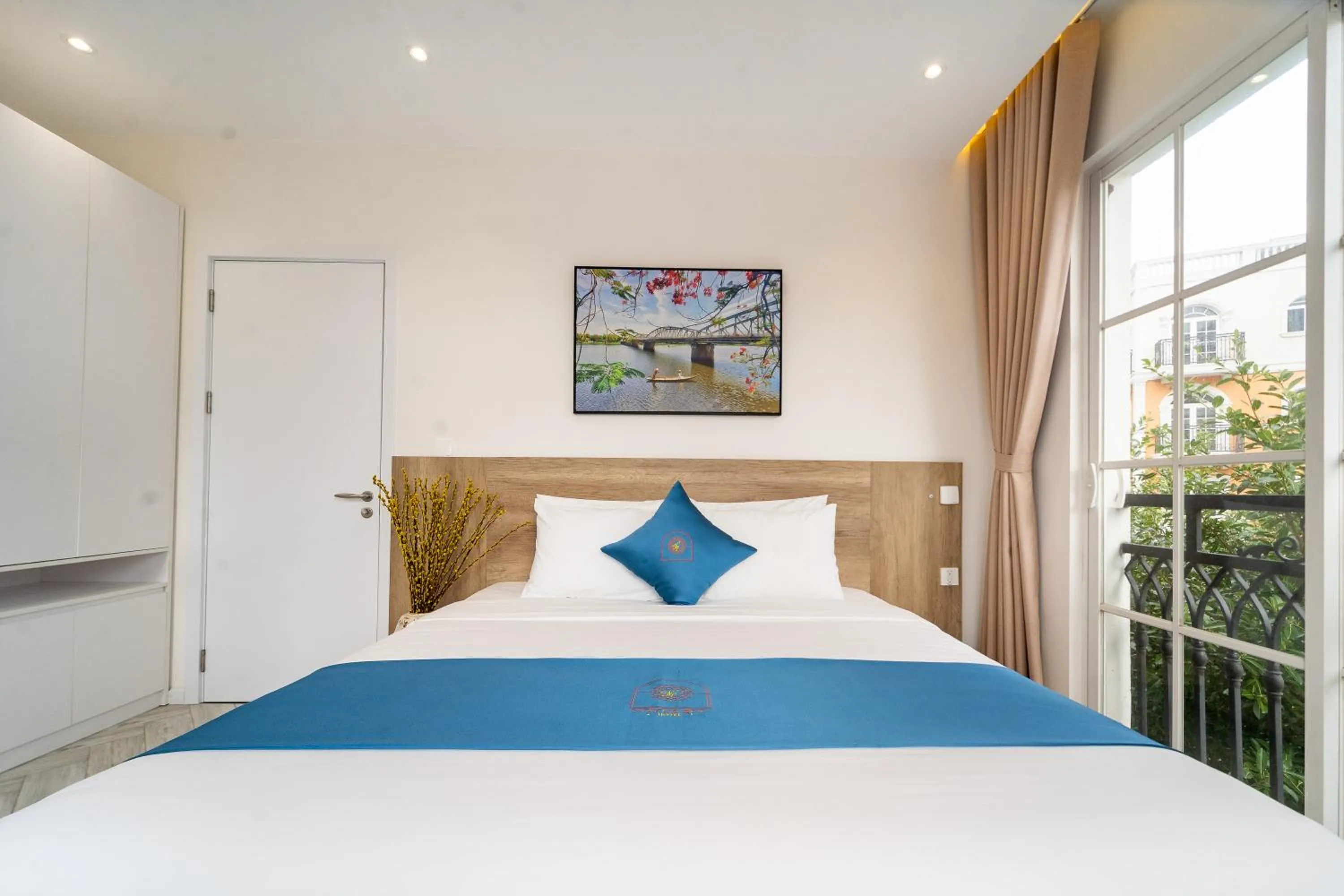 Bed in Novus Sol Hotel & Apartment Sunset Town Phu Quoc