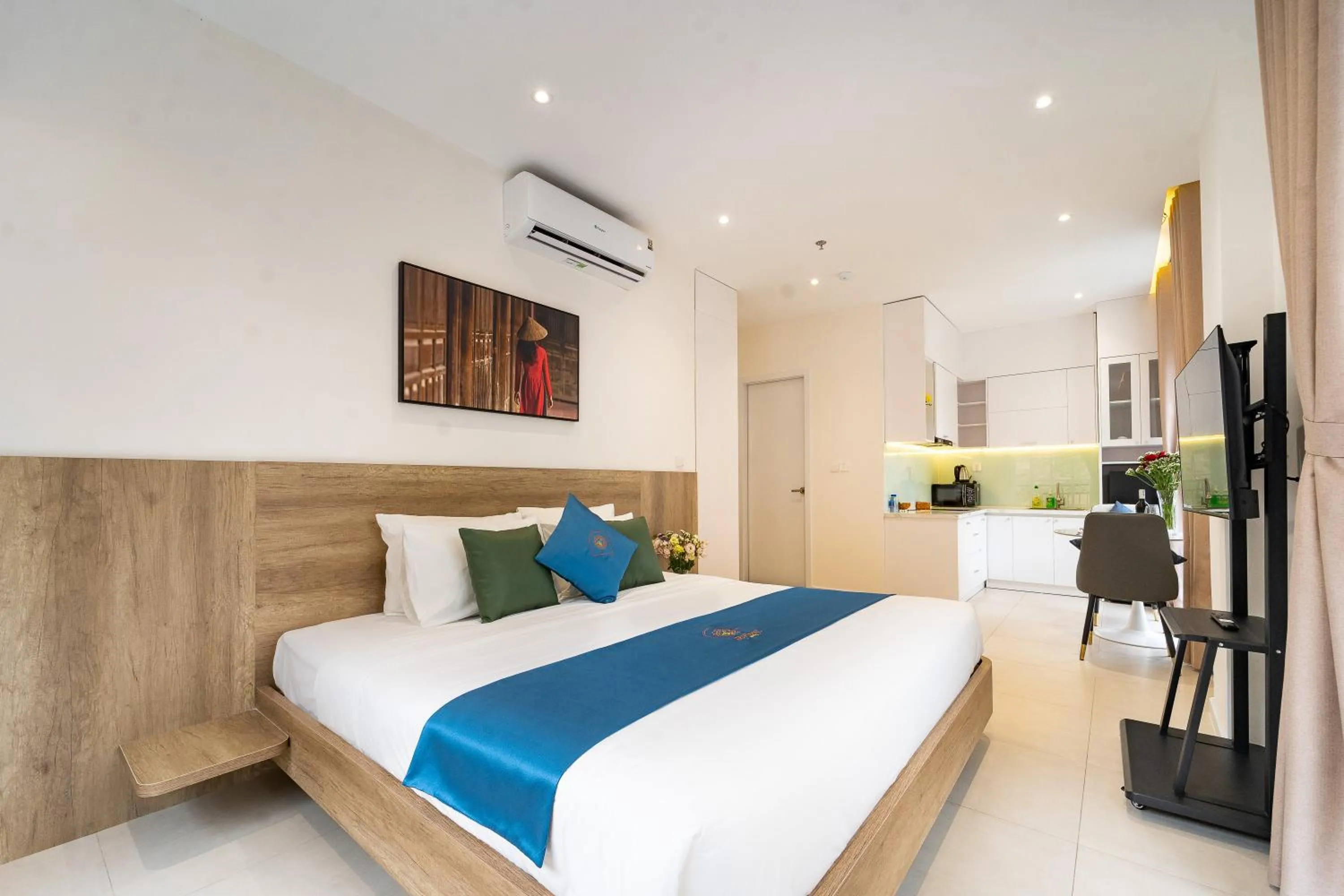 Bed in Novus Sol Hotel & Apartment Sunset Town Phu Quoc