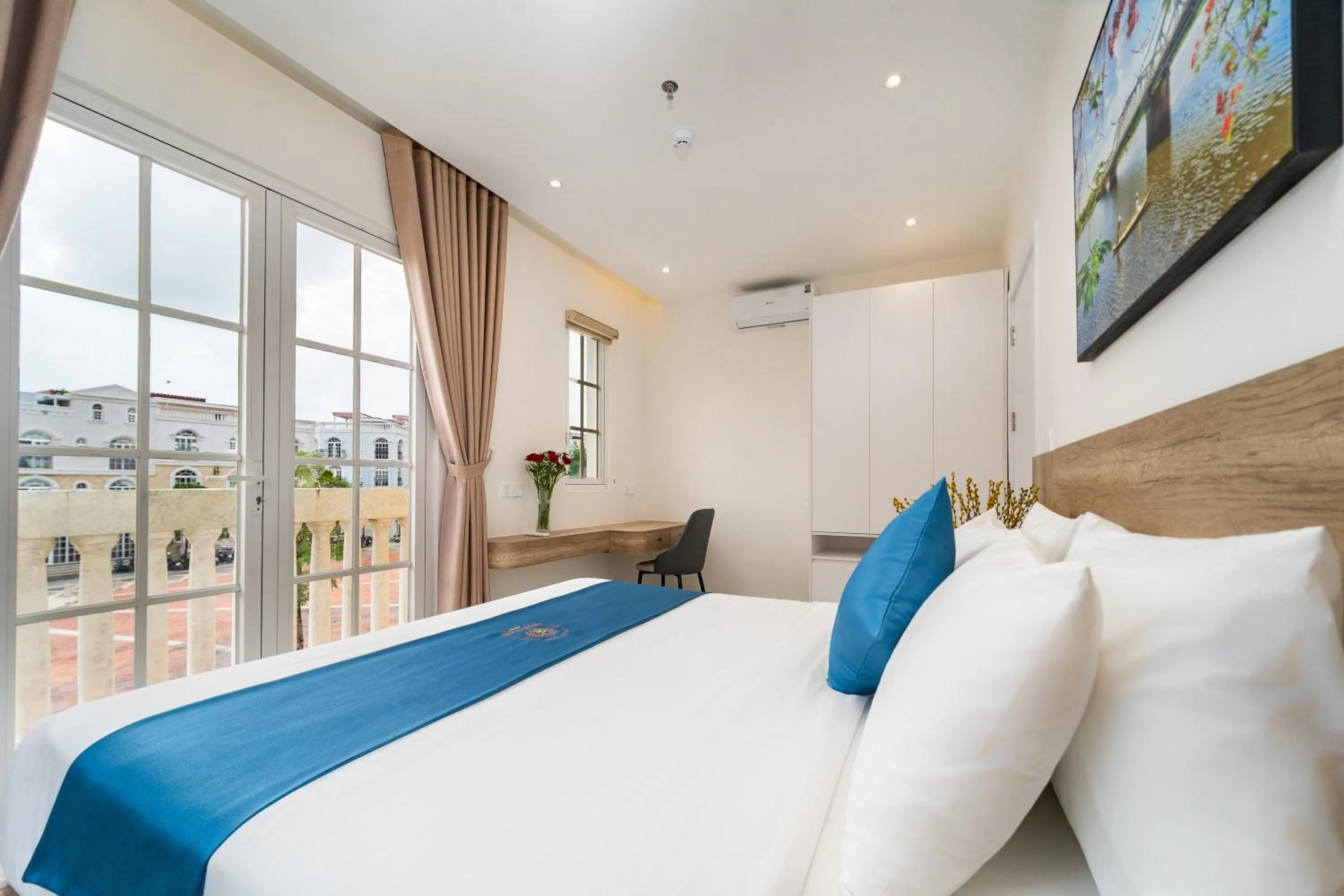 Bed in Novus Sol Hotel & Apartment Sunset Town Phu Quoc