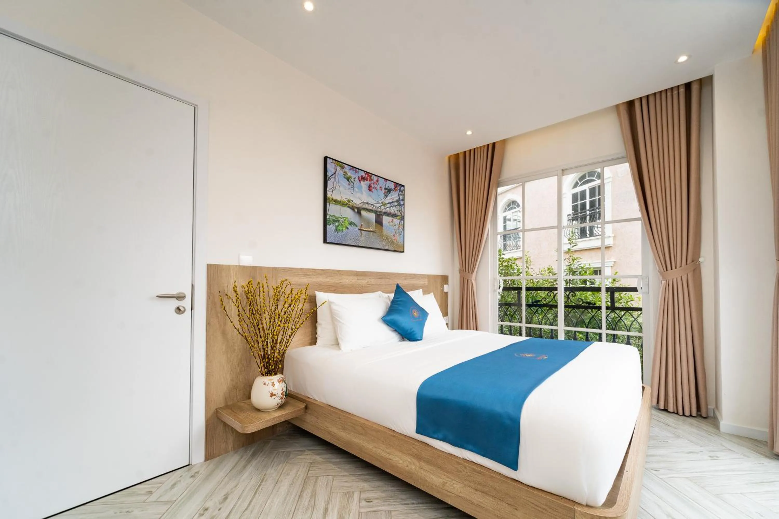 Bed in Novus Sol Hotel & Apartment Sunset Town Phu Quoc