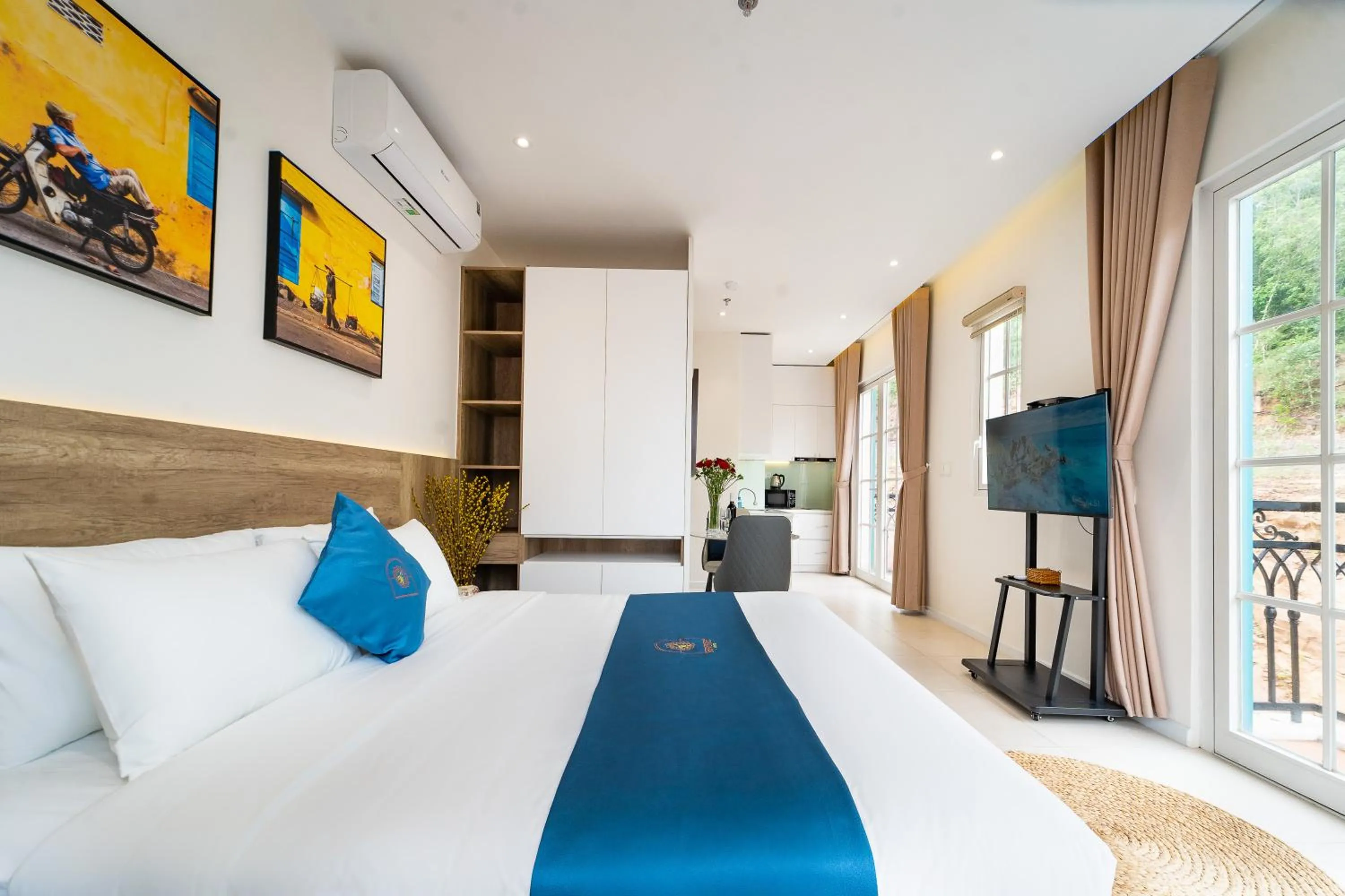 Bed in Novus Sol Hotel & Apartment Sunset Town Phu Quoc