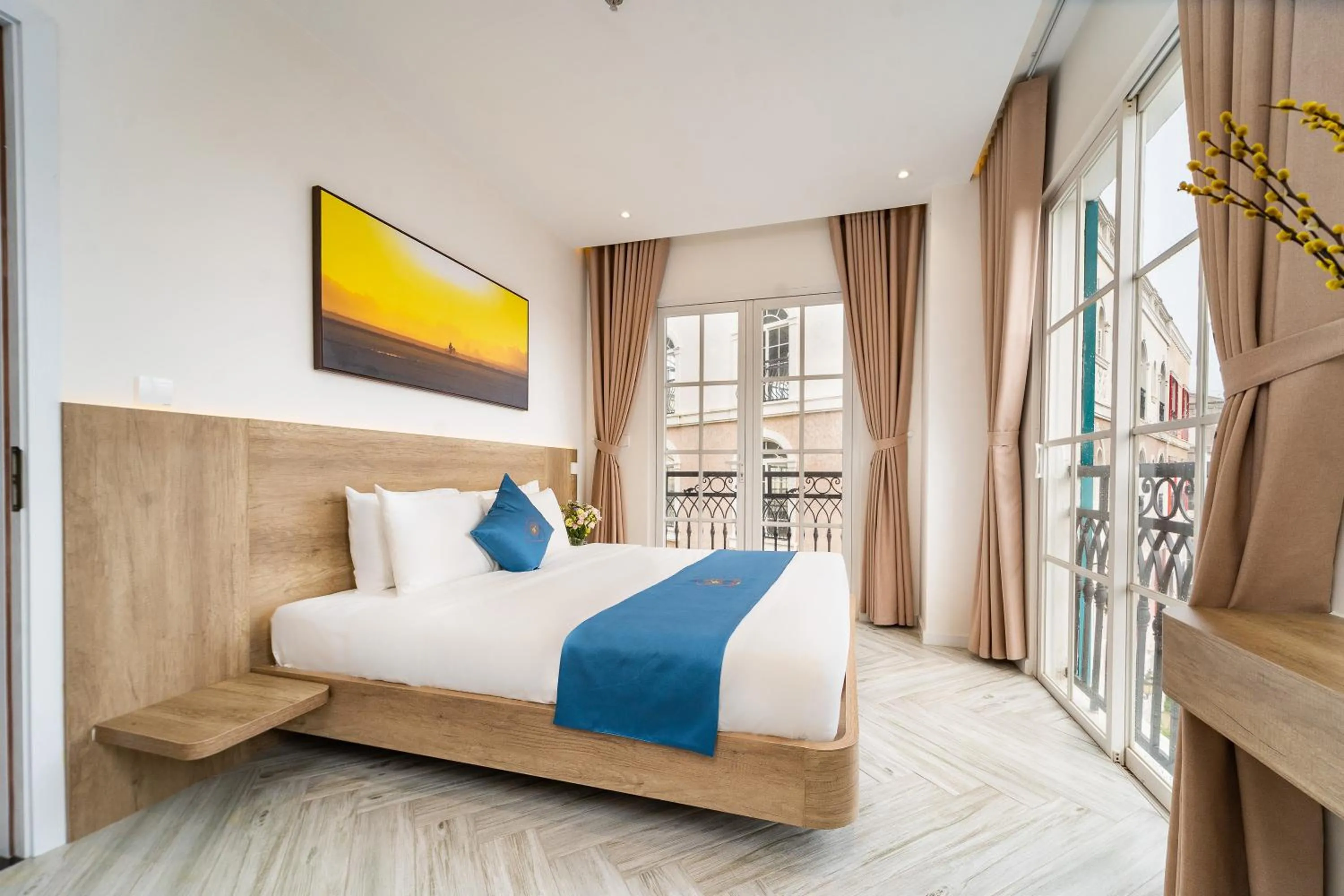 Bed in Novus Sol Hotel & Apartment Sunset Town Phu Quoc