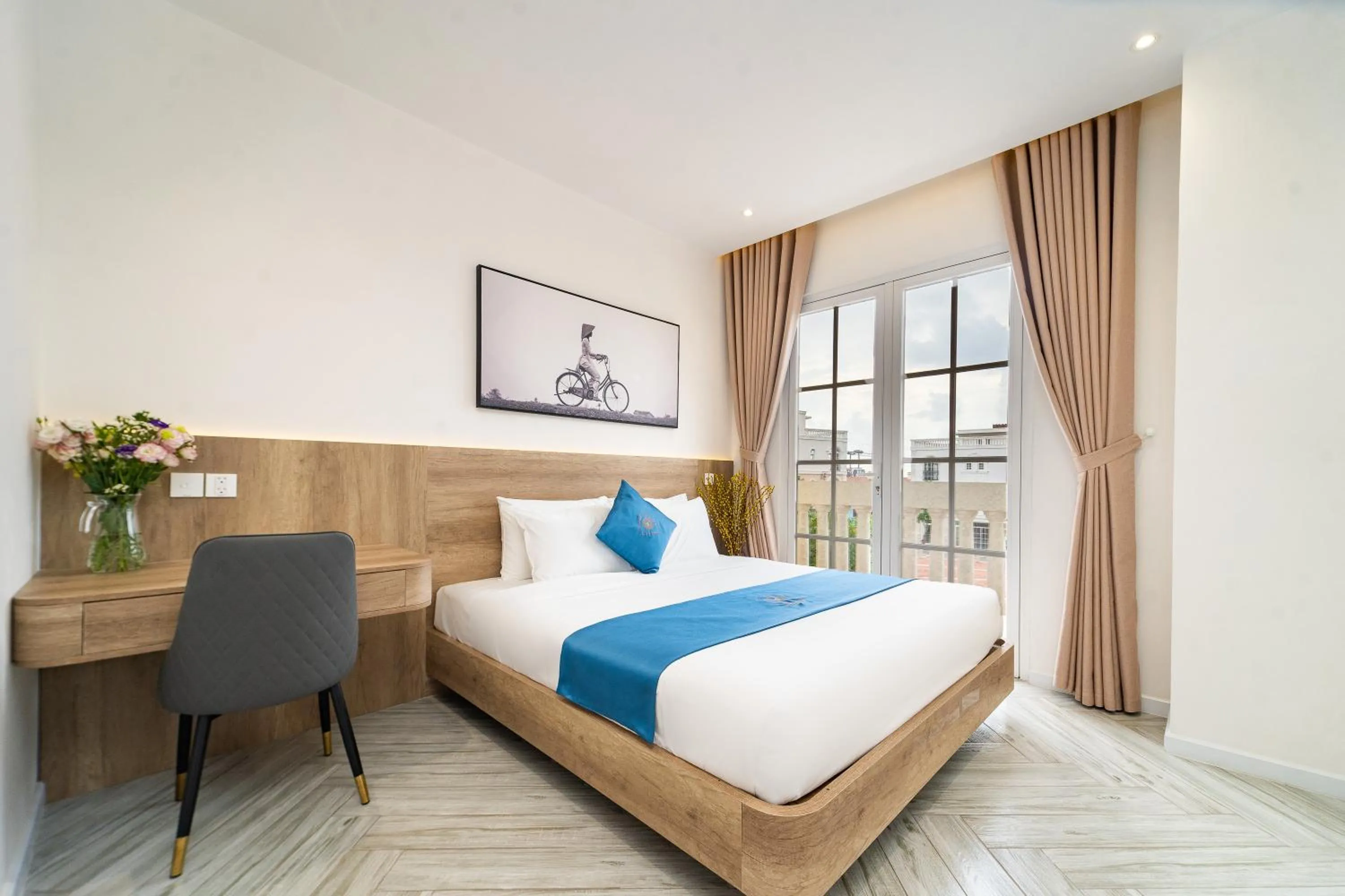 Bed in Novus Sol Hotel & Apartment Sunset Town Phu Quoc