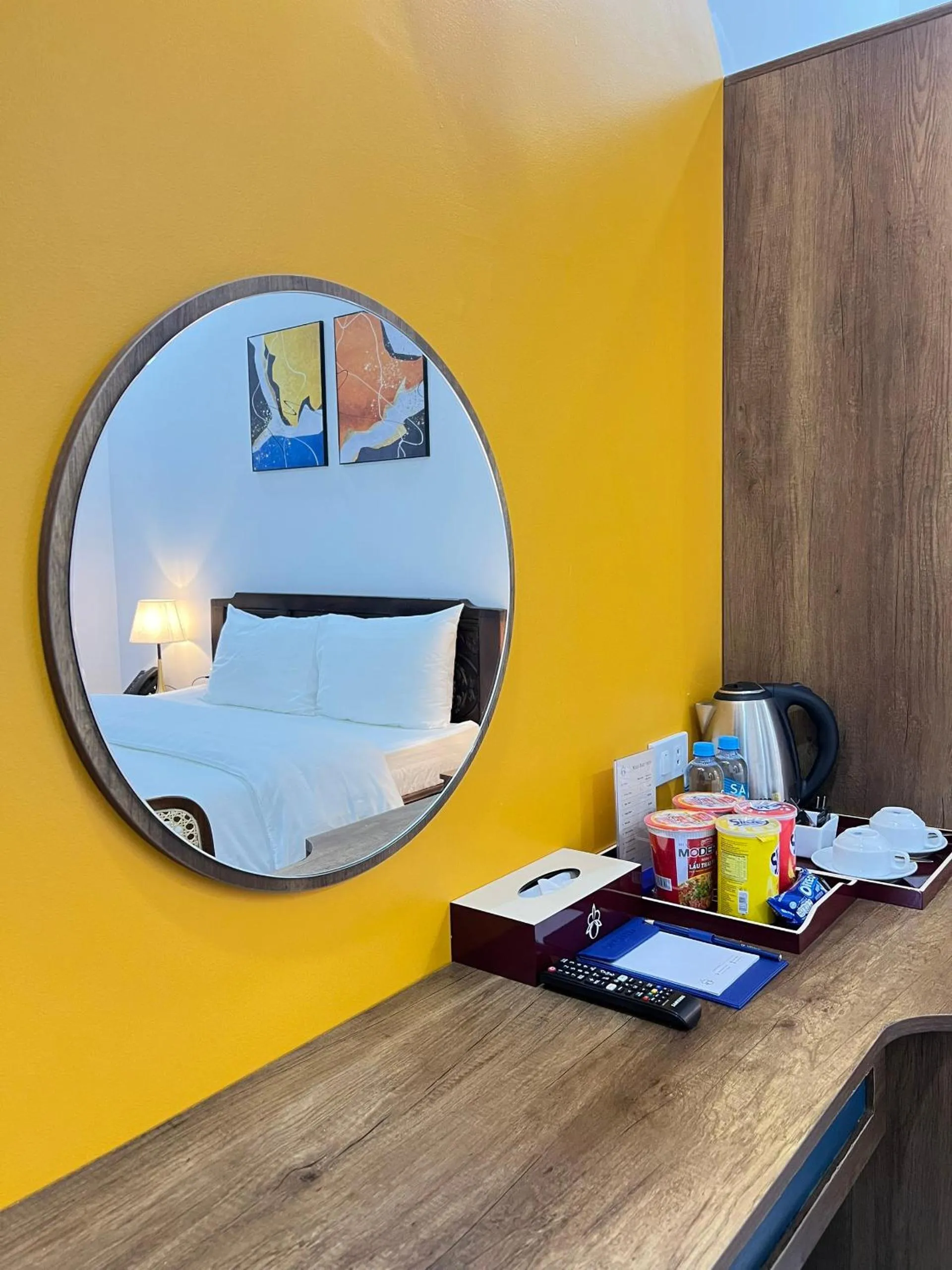 Seating area in ORCHID Hotel