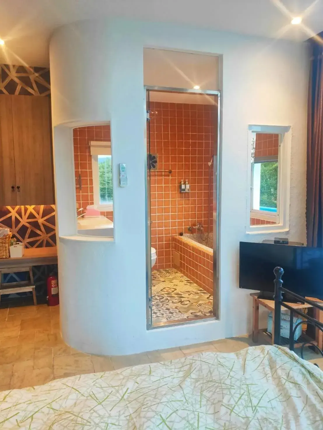 Bed in Oia Cafe B&B Bed in Oia Cafe B&B