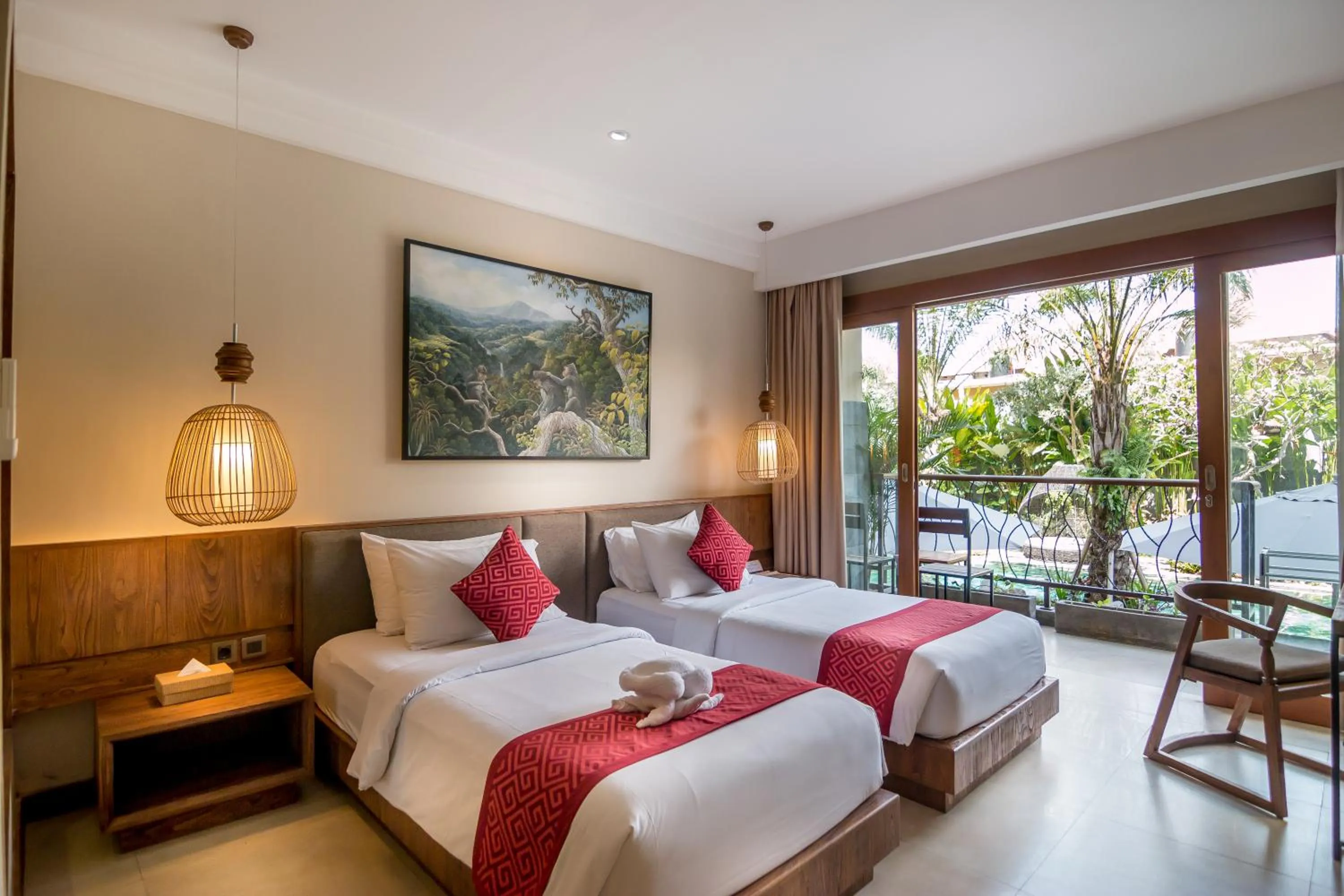 Bedroom, Bed in Anumana Ubud Hotel