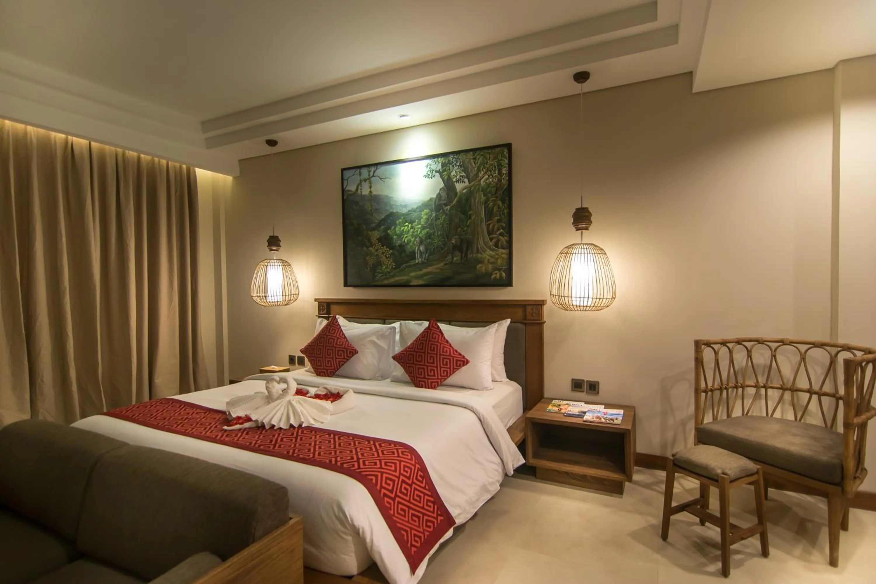 Bedroom, Bed in Anumana Ubud Hotel