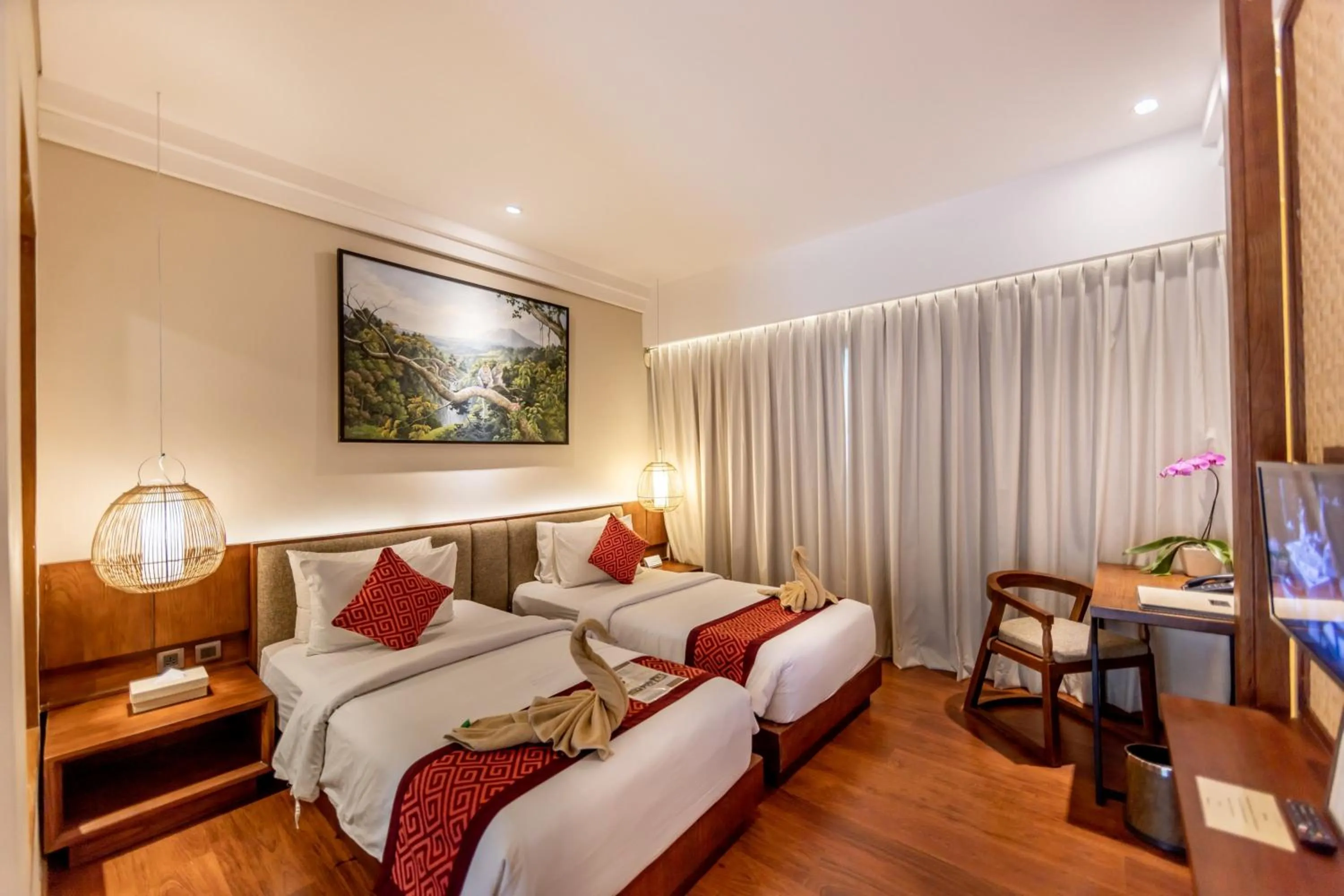 Guests, Bed in Anumana Ubud Hotel