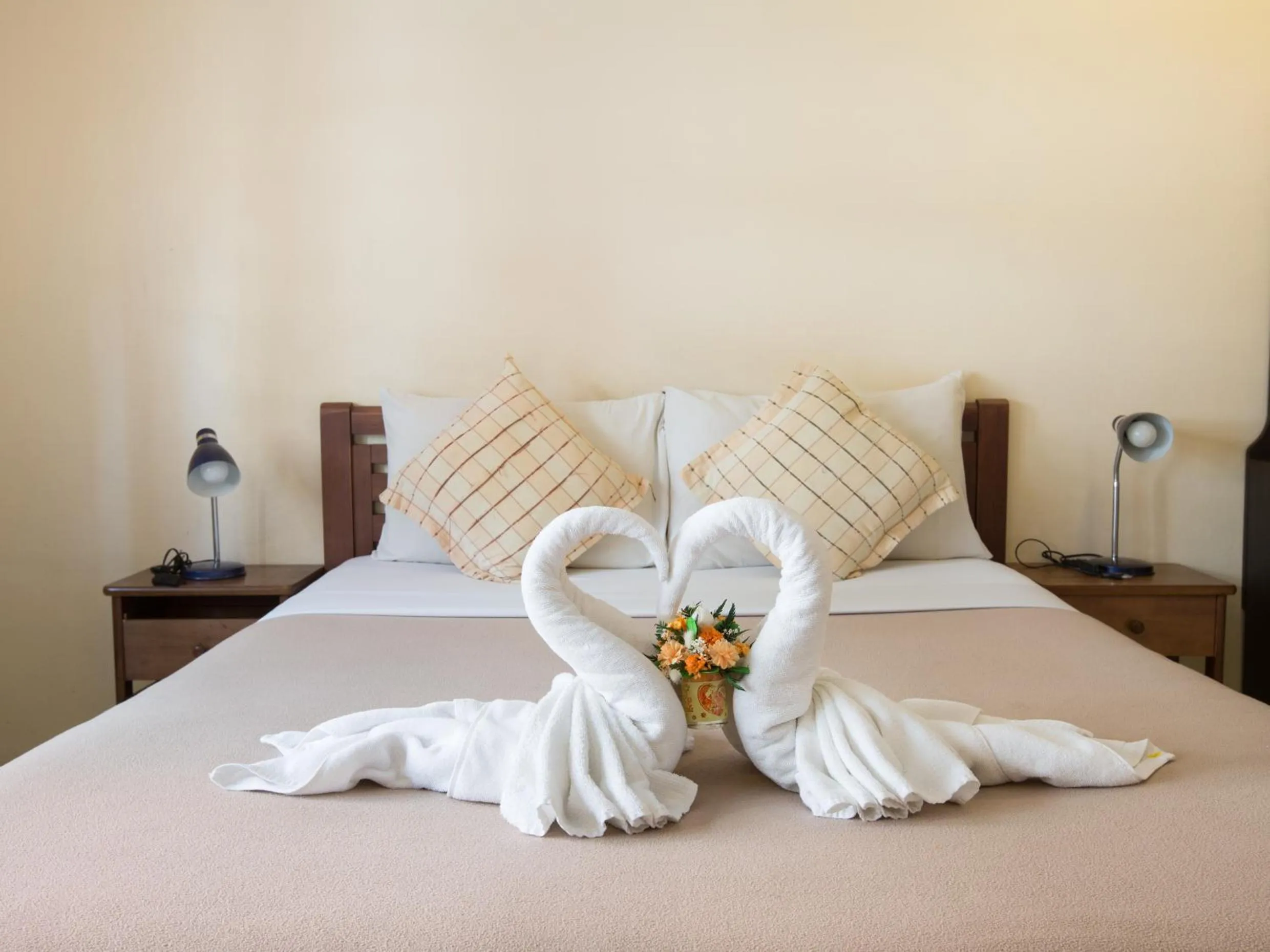 Bed in Stefan's Guesthouse