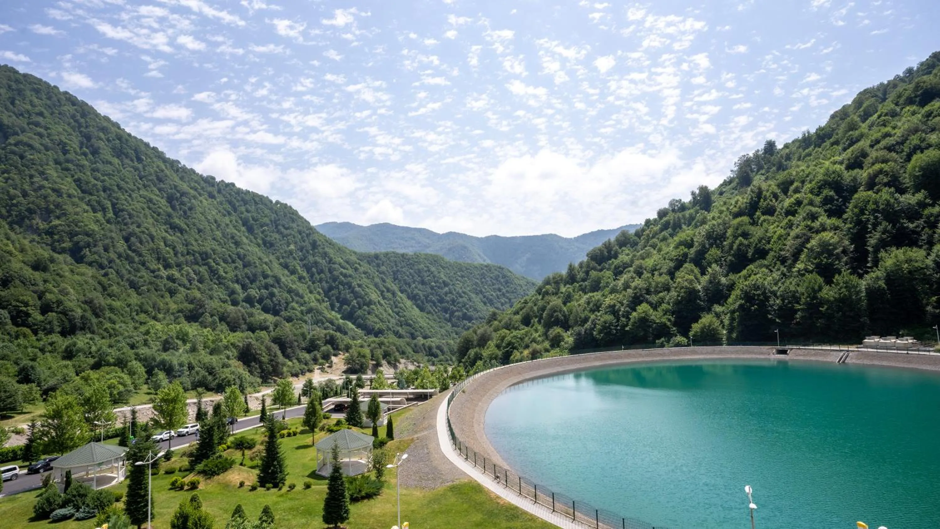 Lake view in Qafqaz Tufandag Mountain Resort Hotel