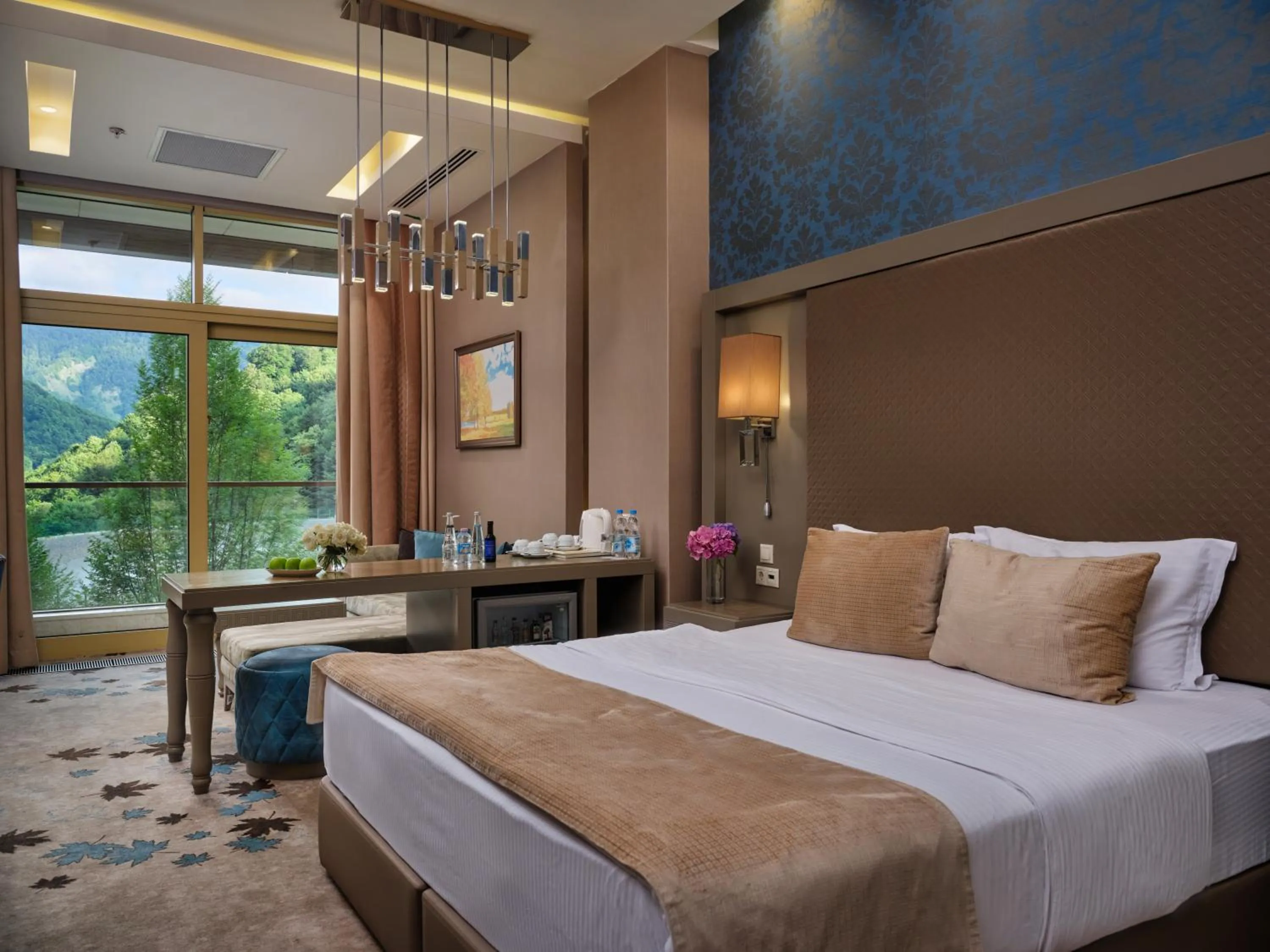 Bed in Qafqaz Tufandag Mountain Resort Hotel