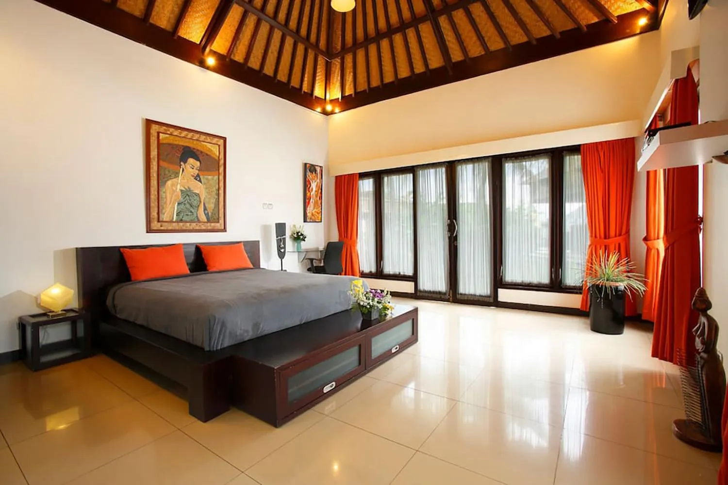 Bedroom, Bed in Villa L'Orange Bali