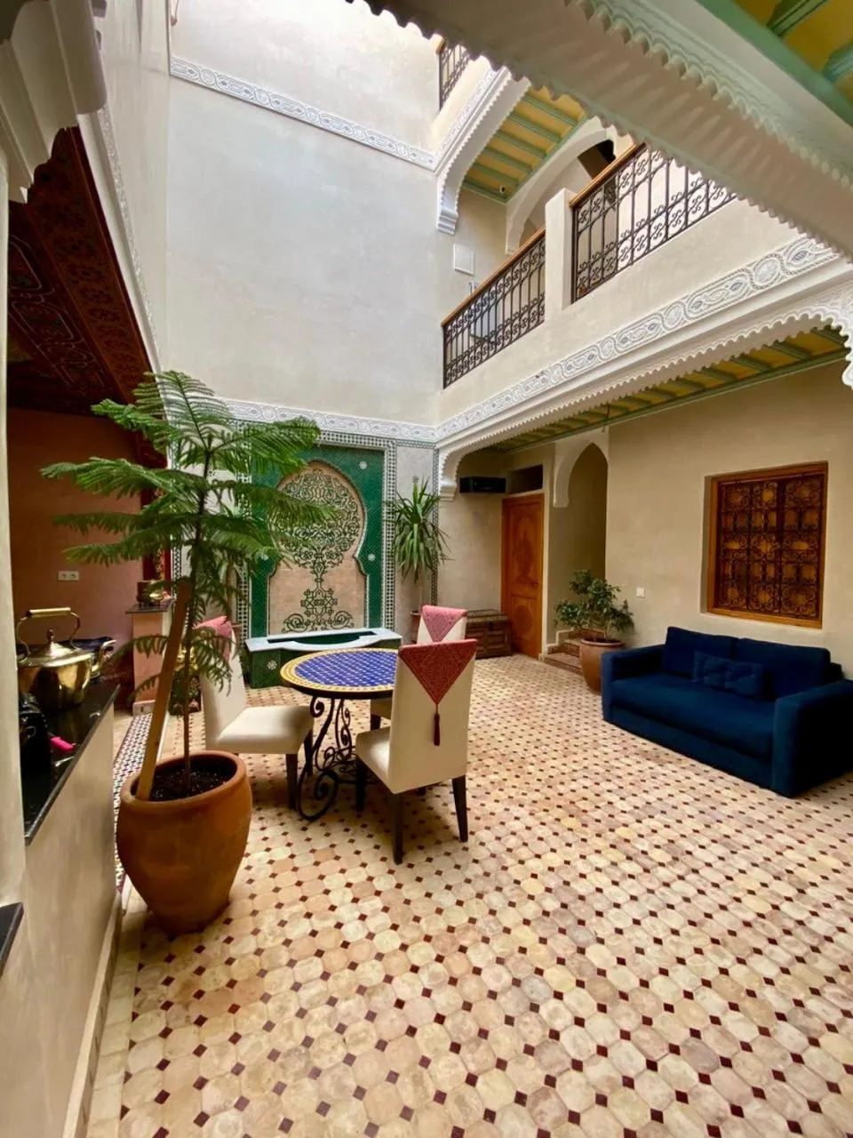 Patio in Riad Rose Mati
