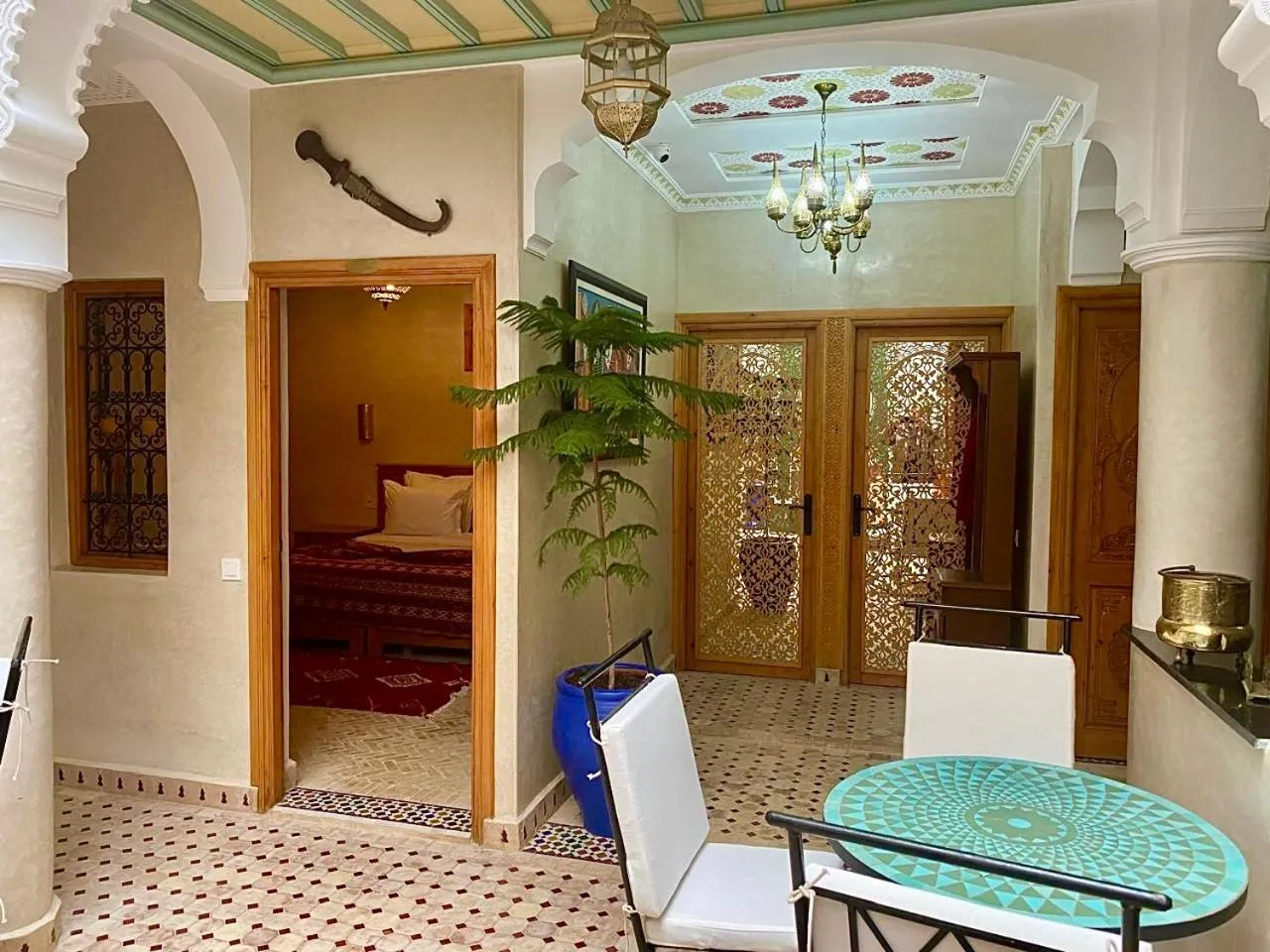 Dining area in Riad Rose Mati