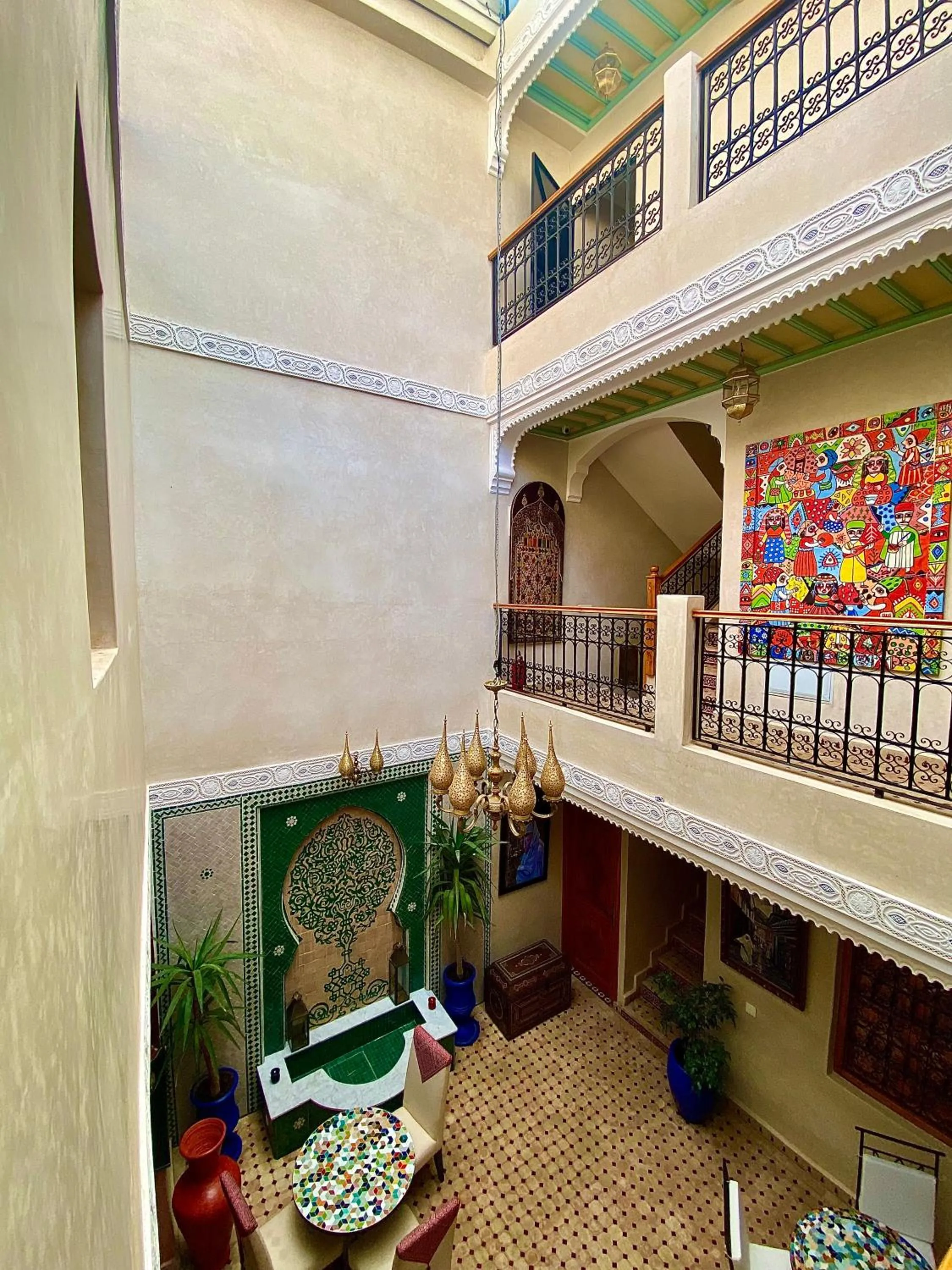 Decorative detail in Riad Rose Mati