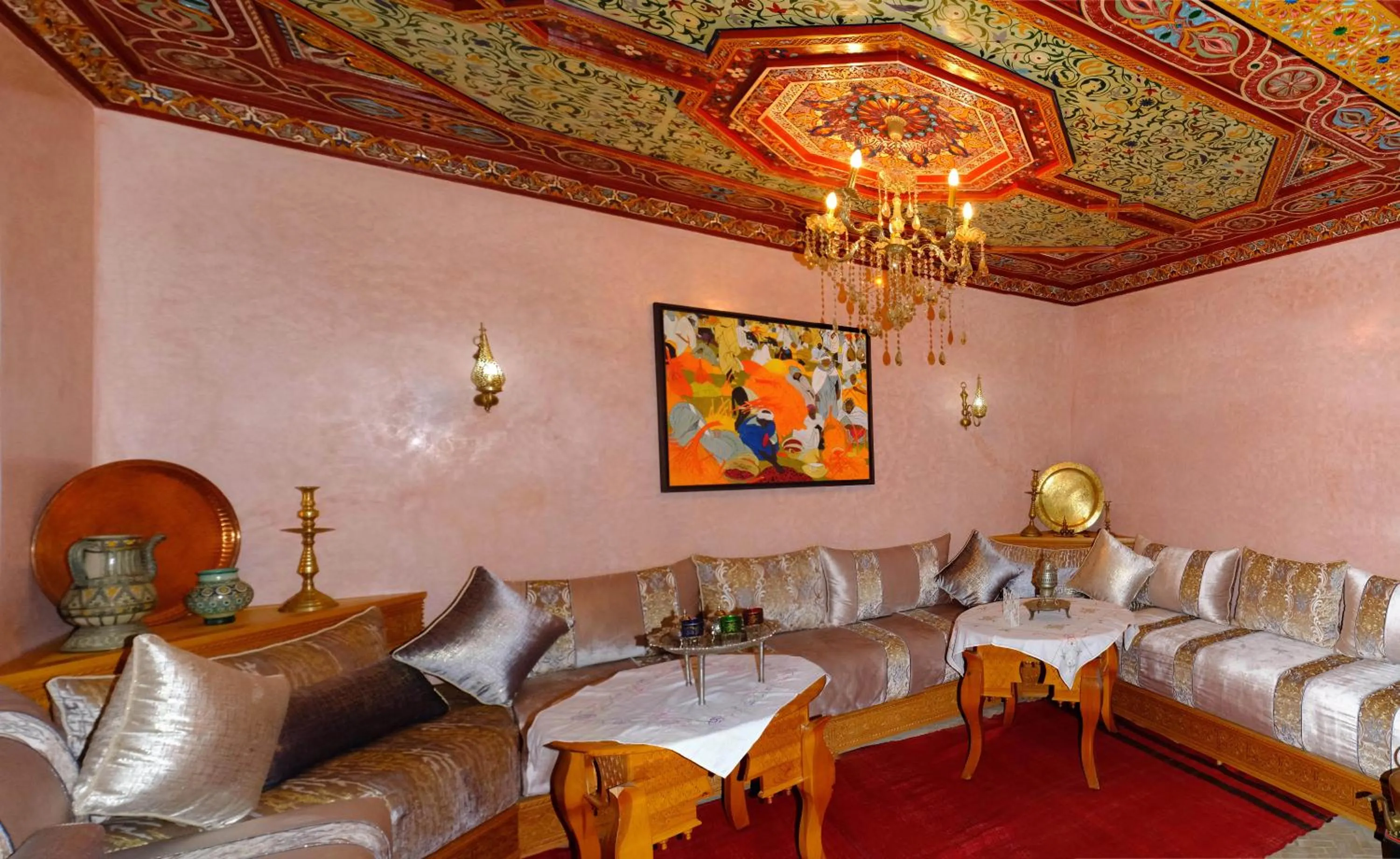 Seating area in Riad Rose Mati