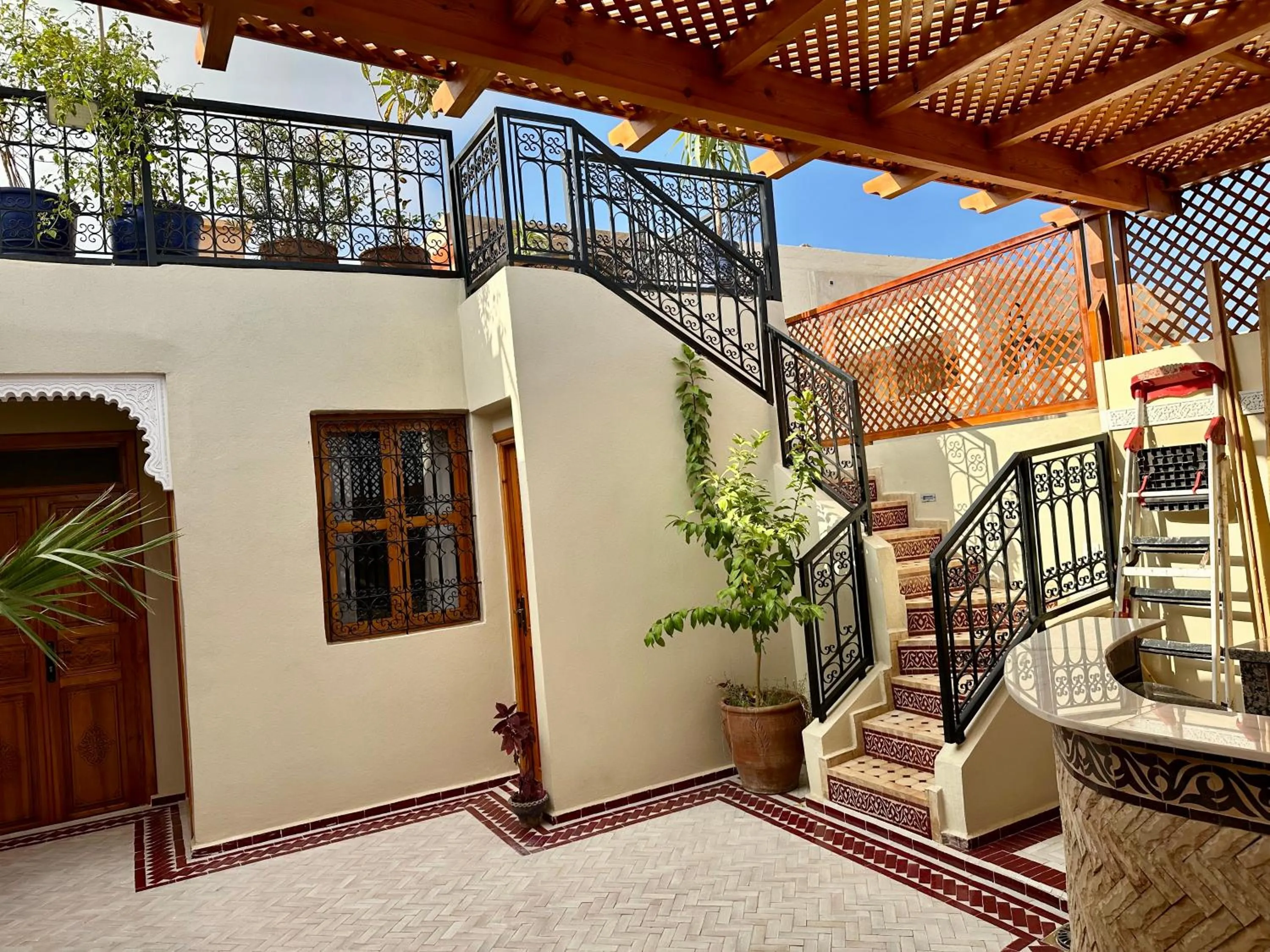 Patio in Riad Rose Mati