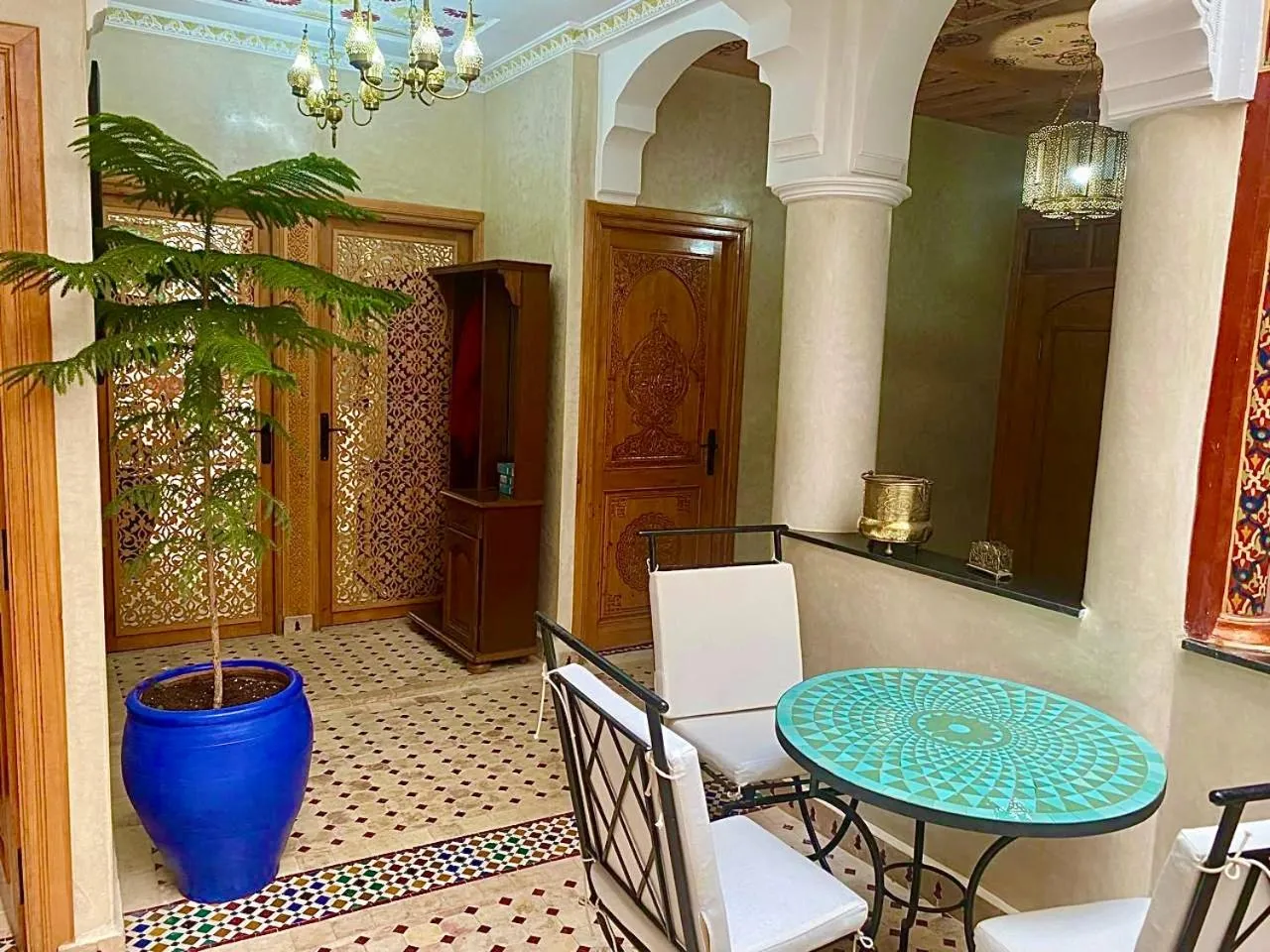 Patio in Riad Rose Mati