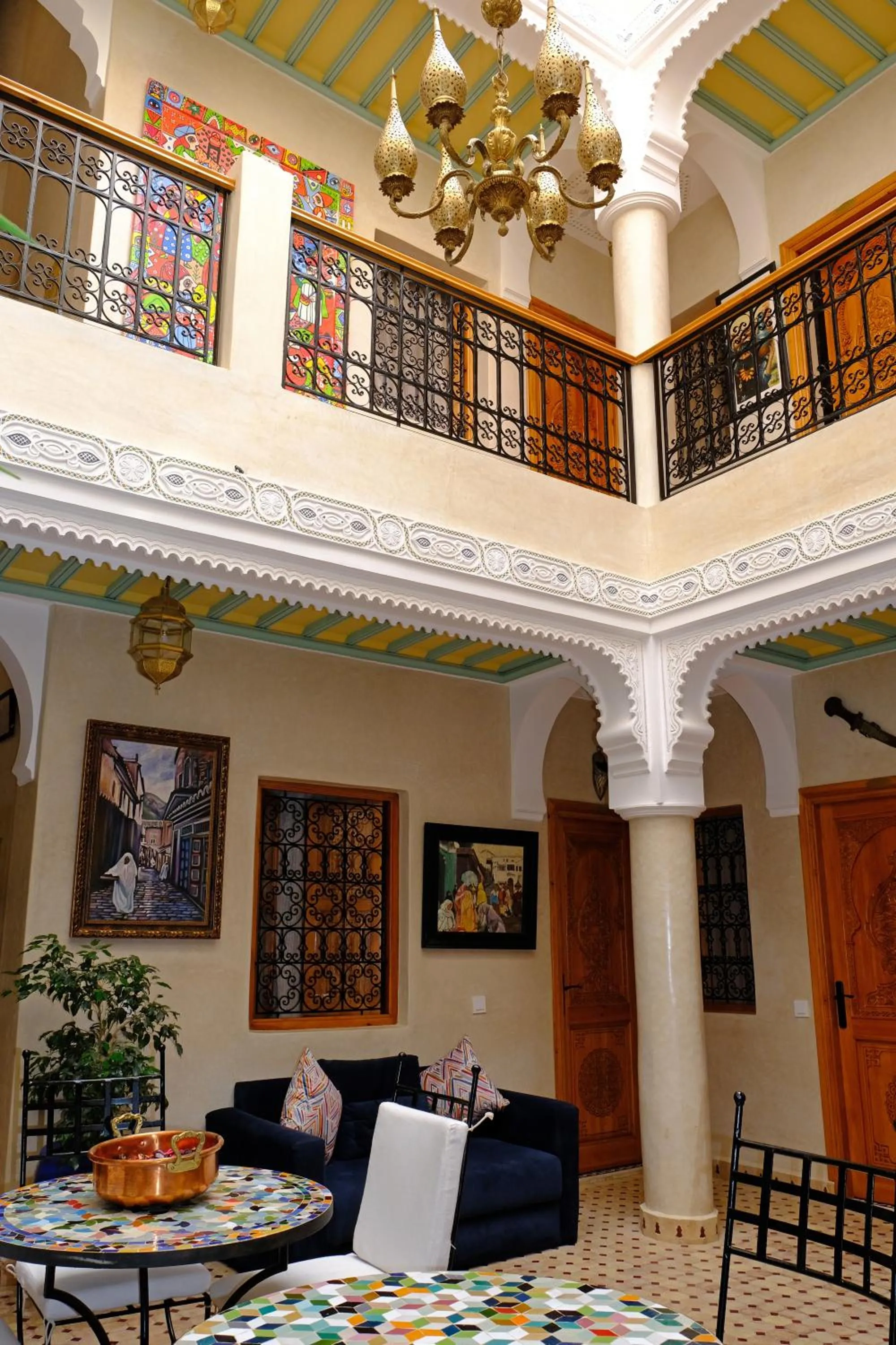Patio in Riad Rose Mati