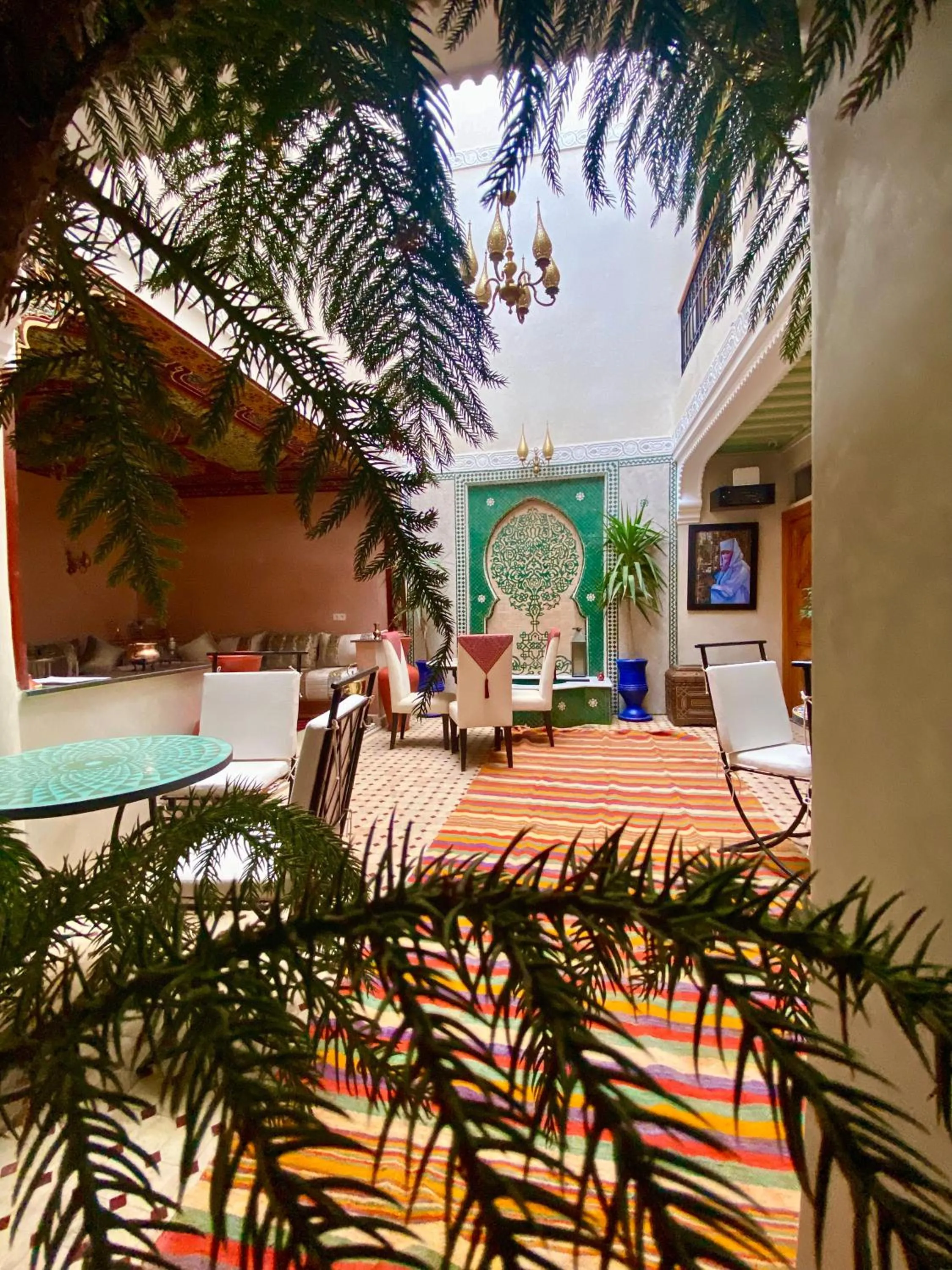 Patio in Riad Rose Mati