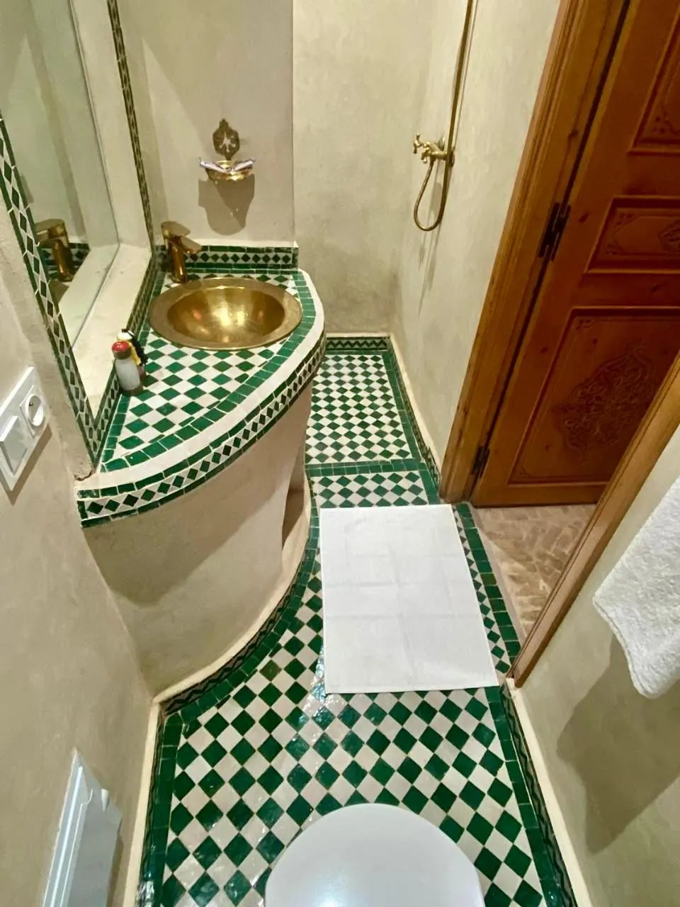 Shower in Riad Rose Mati