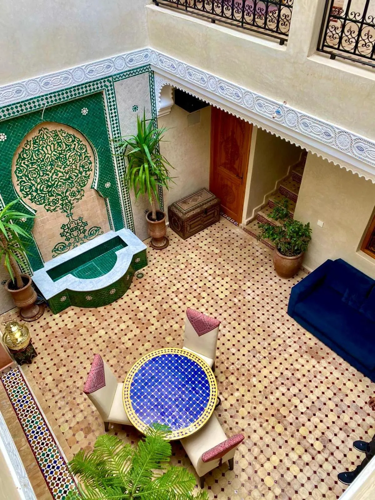 Patio in Riad Rose Mati