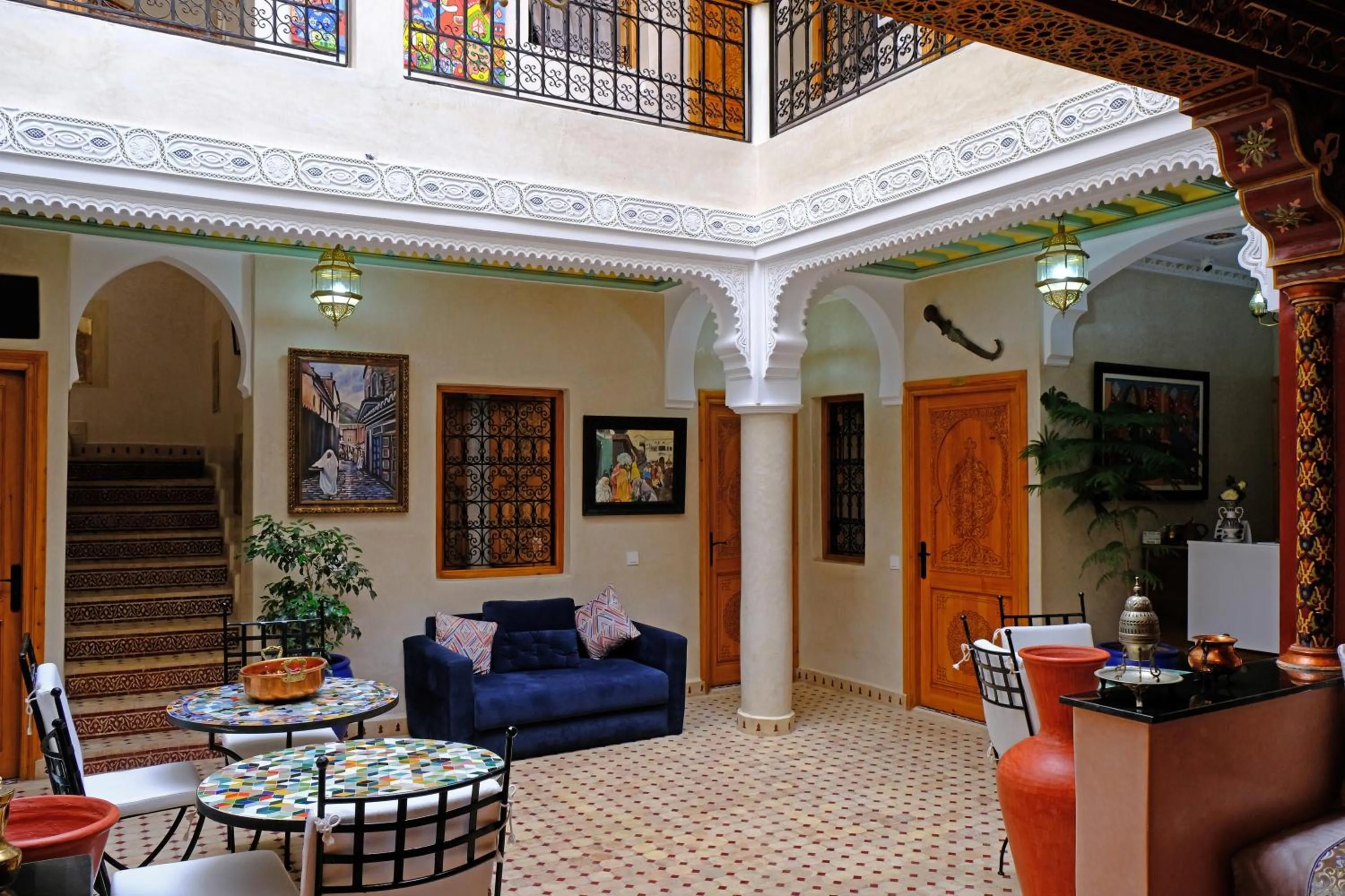 Patio in Riad Rose Mati