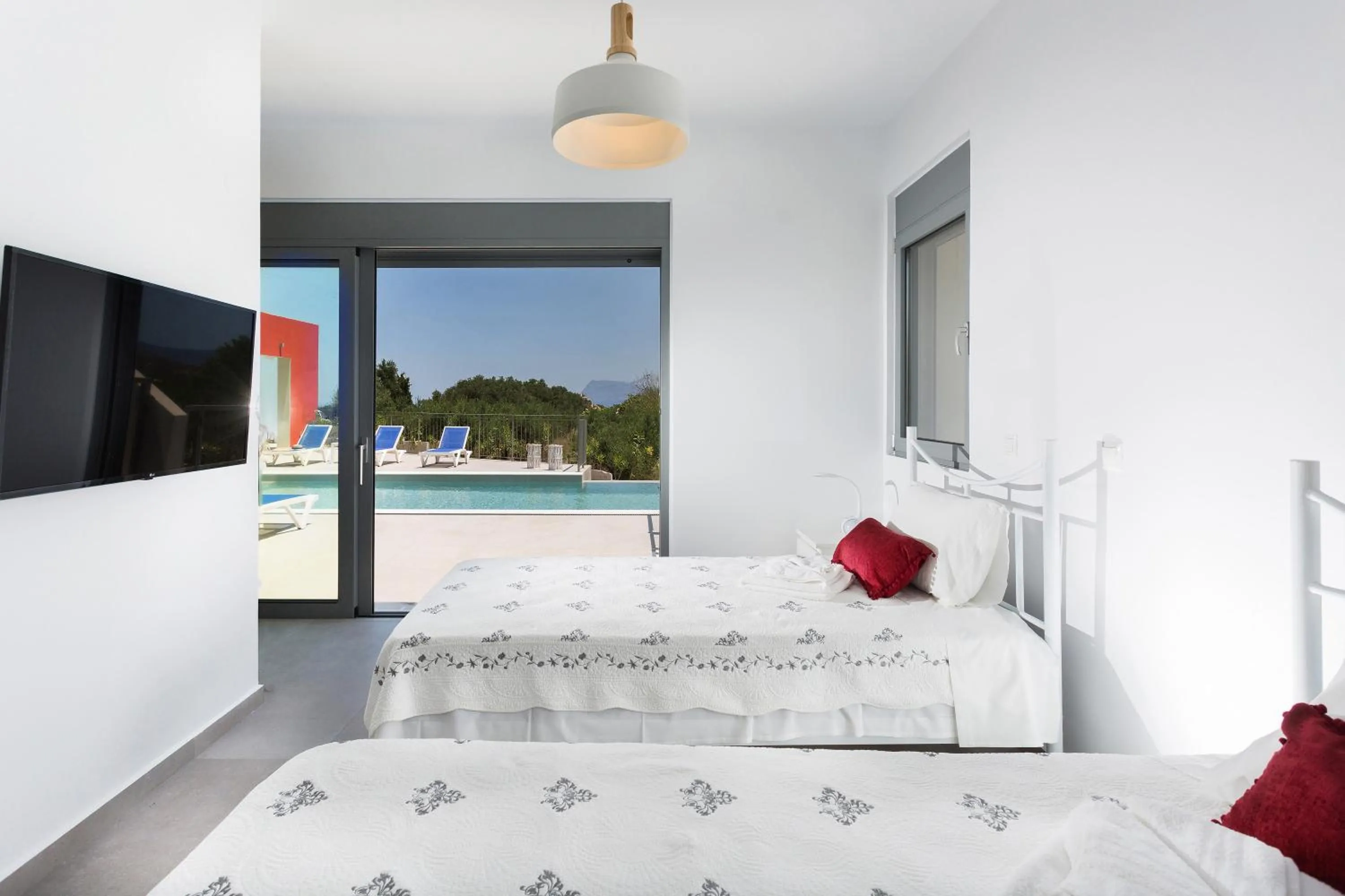 Bed in Gramvousa Villas