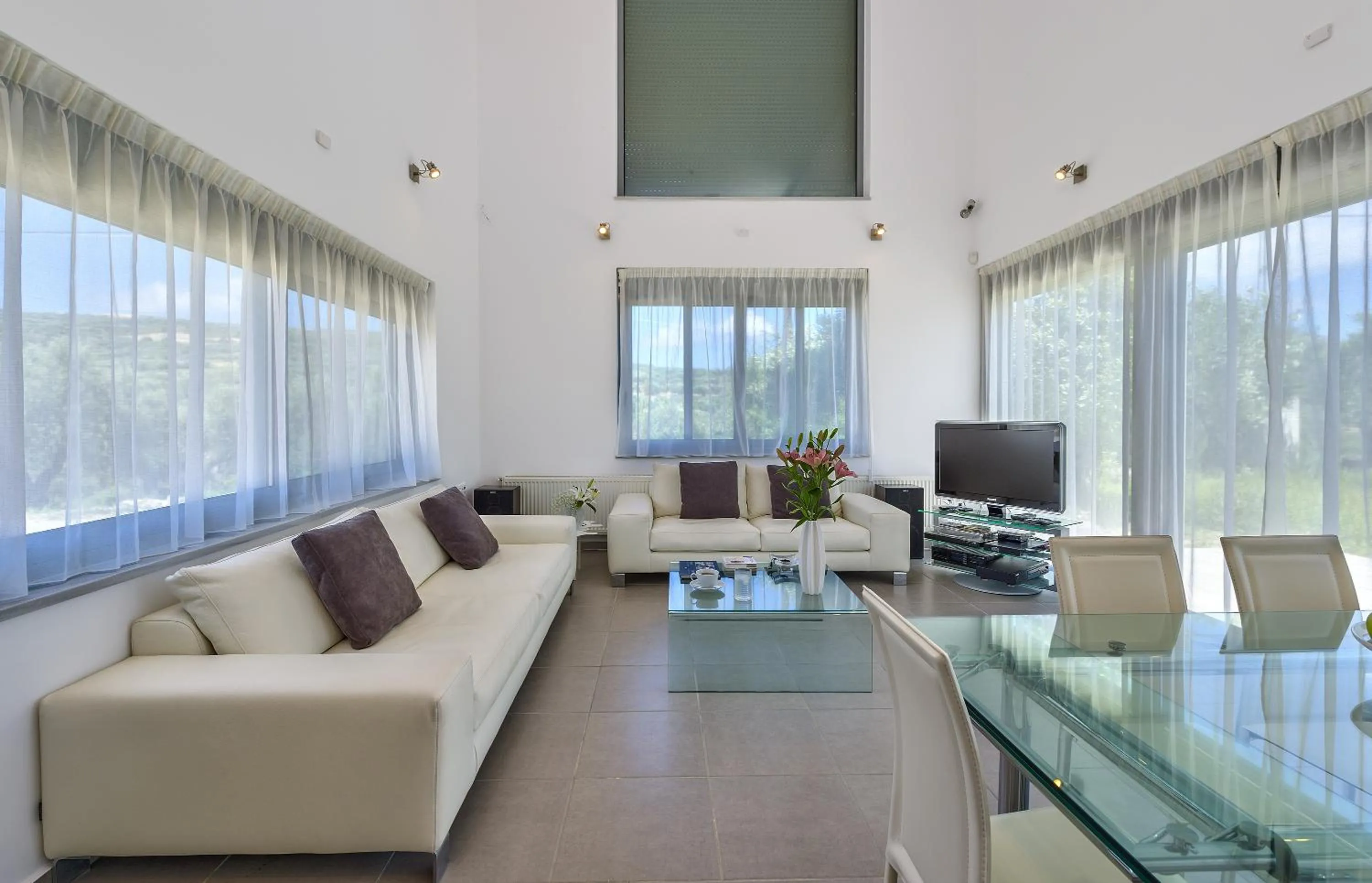 Living room in Gramvousa Villas