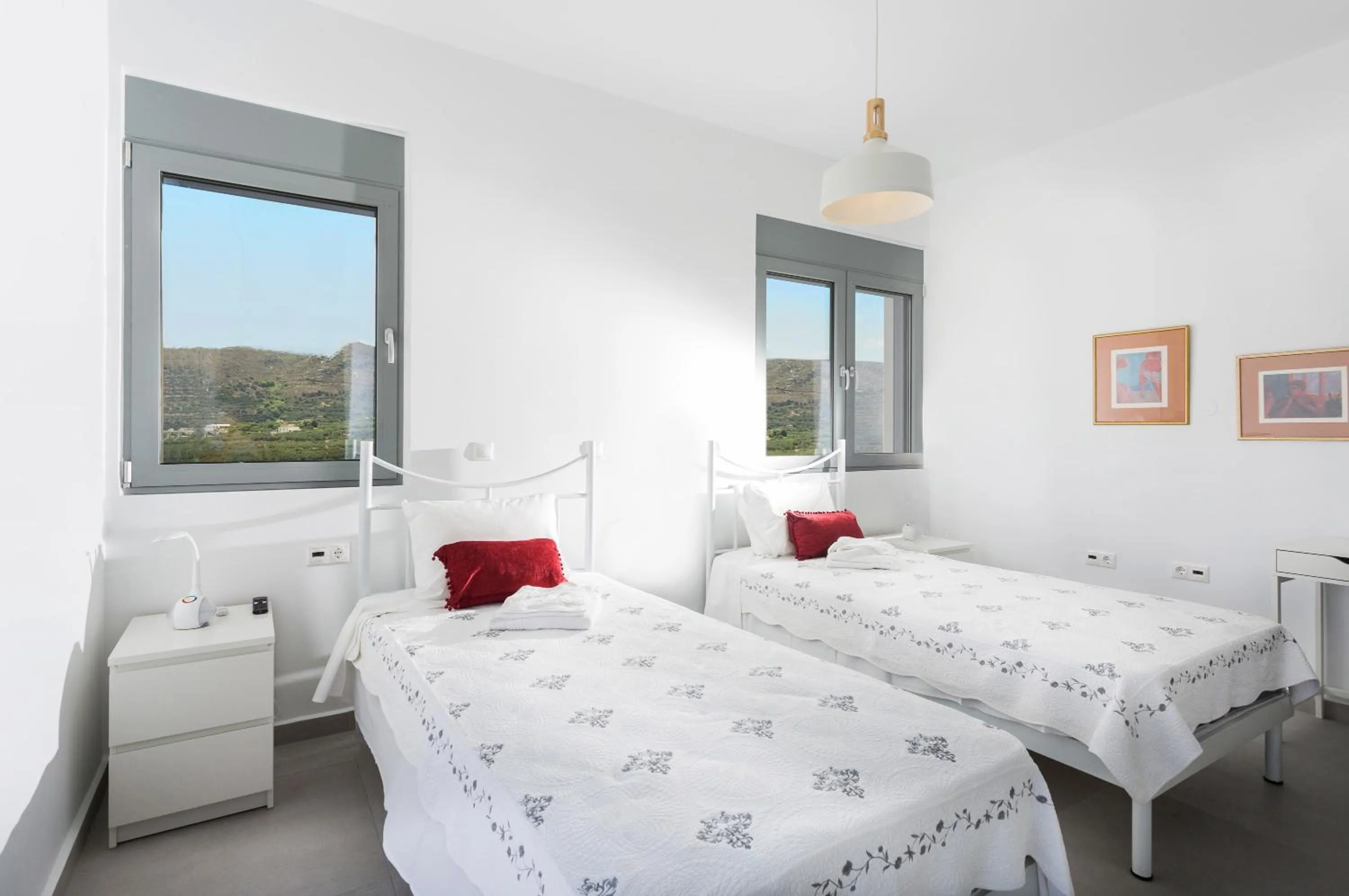 Bed in Gramvousa Villas