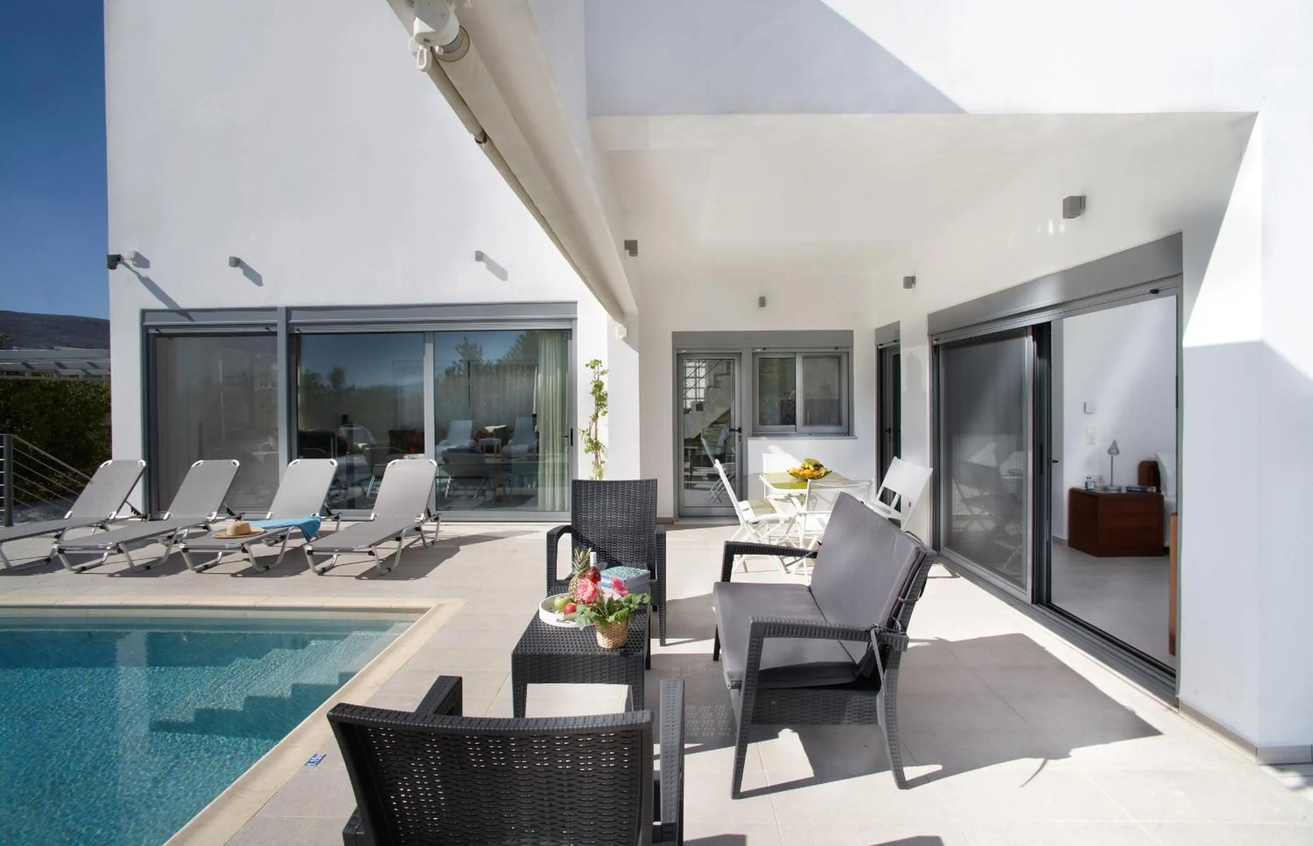 Seating area in Gramvousa Villas