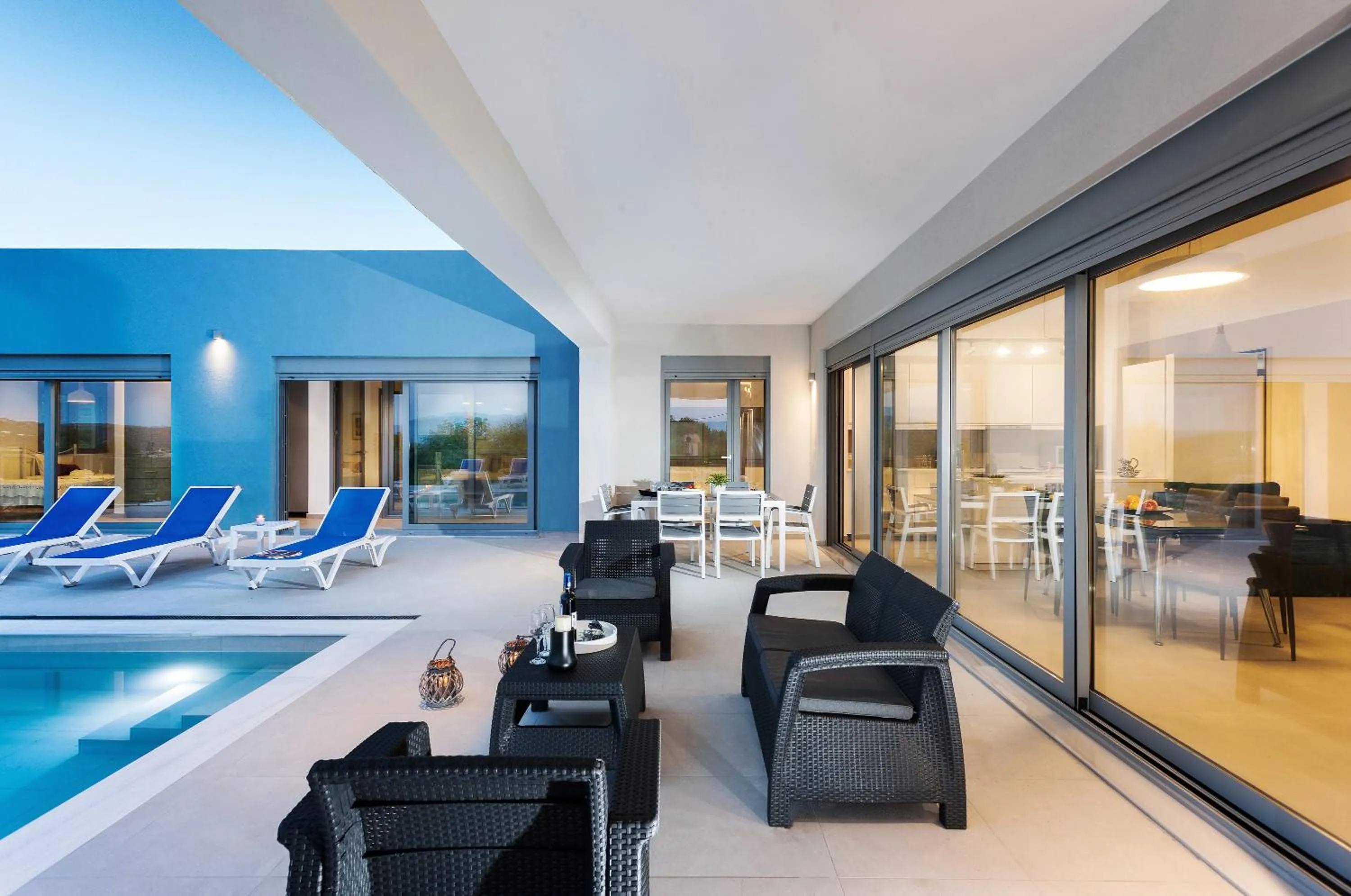 Seating area in Gramvousa Villas
