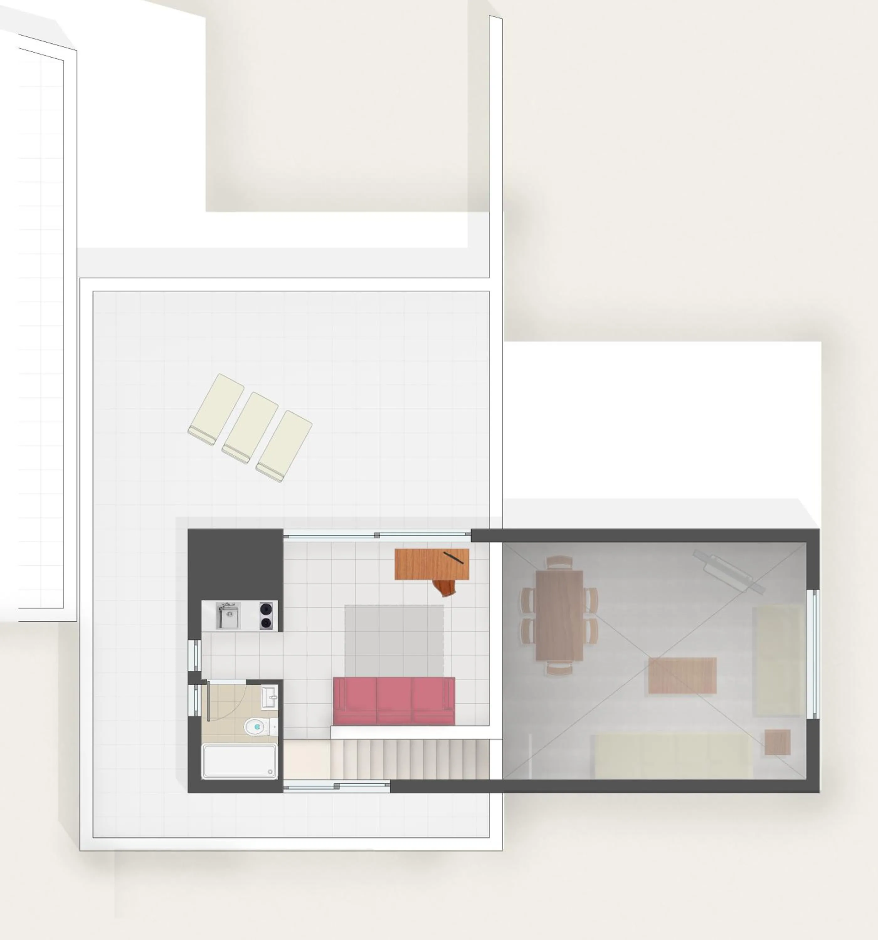 Floor plan in Gramvousa Villas