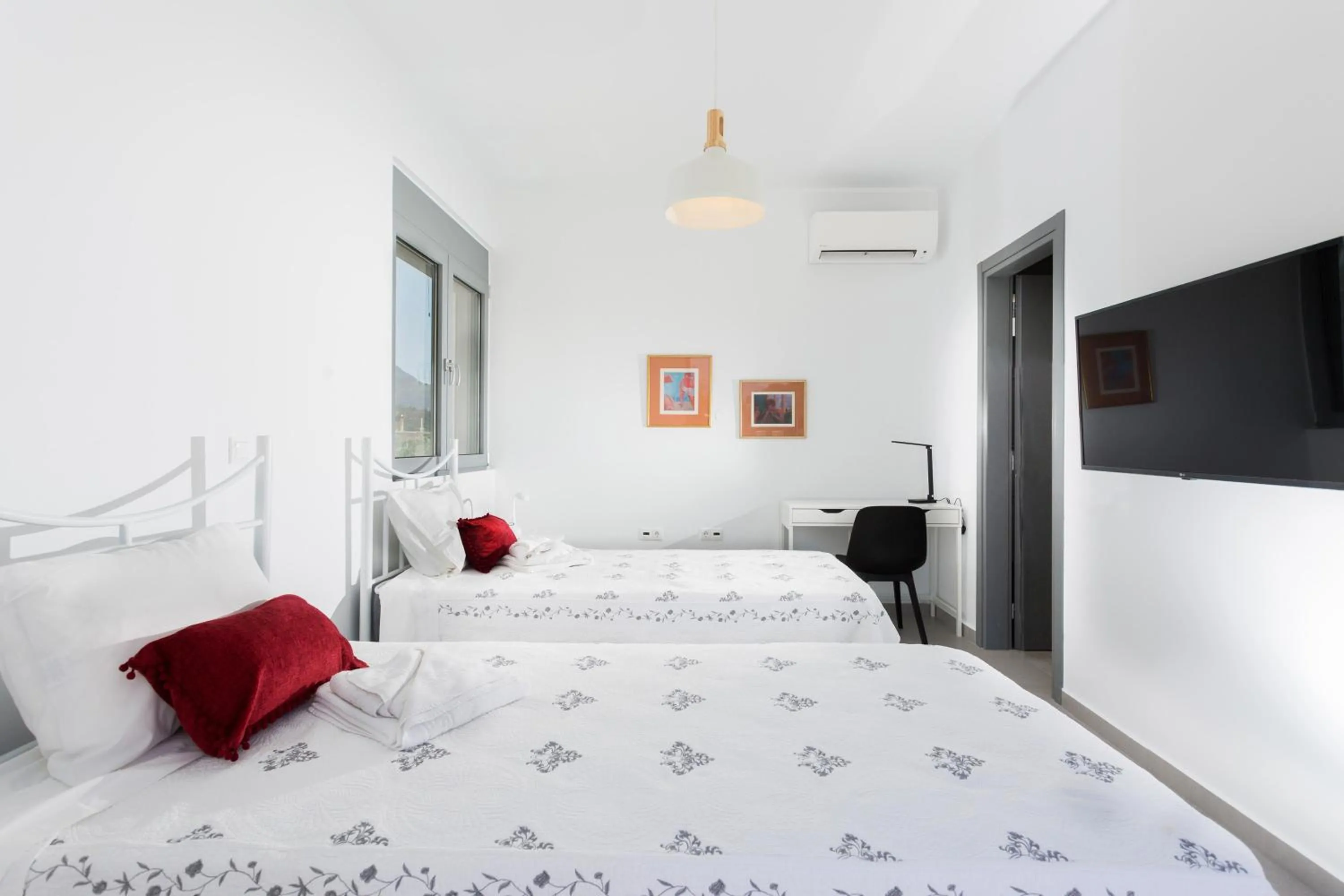 Bed in Gramvousa Villas