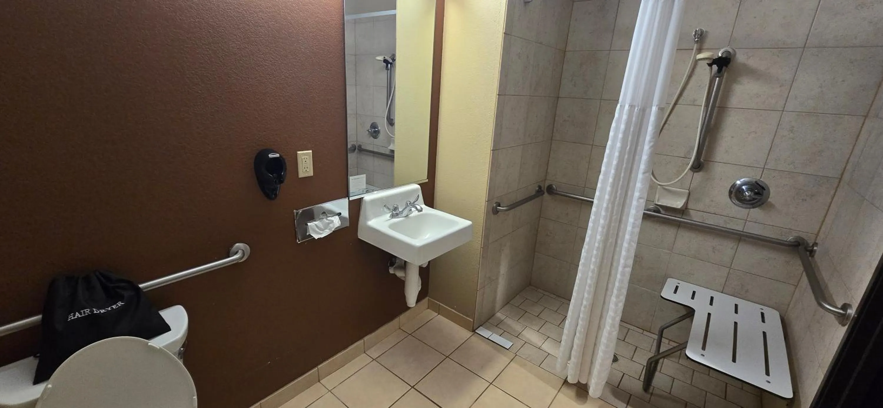 Bathroom in Microtel Inn & Suites by Wyndham Odessa TX