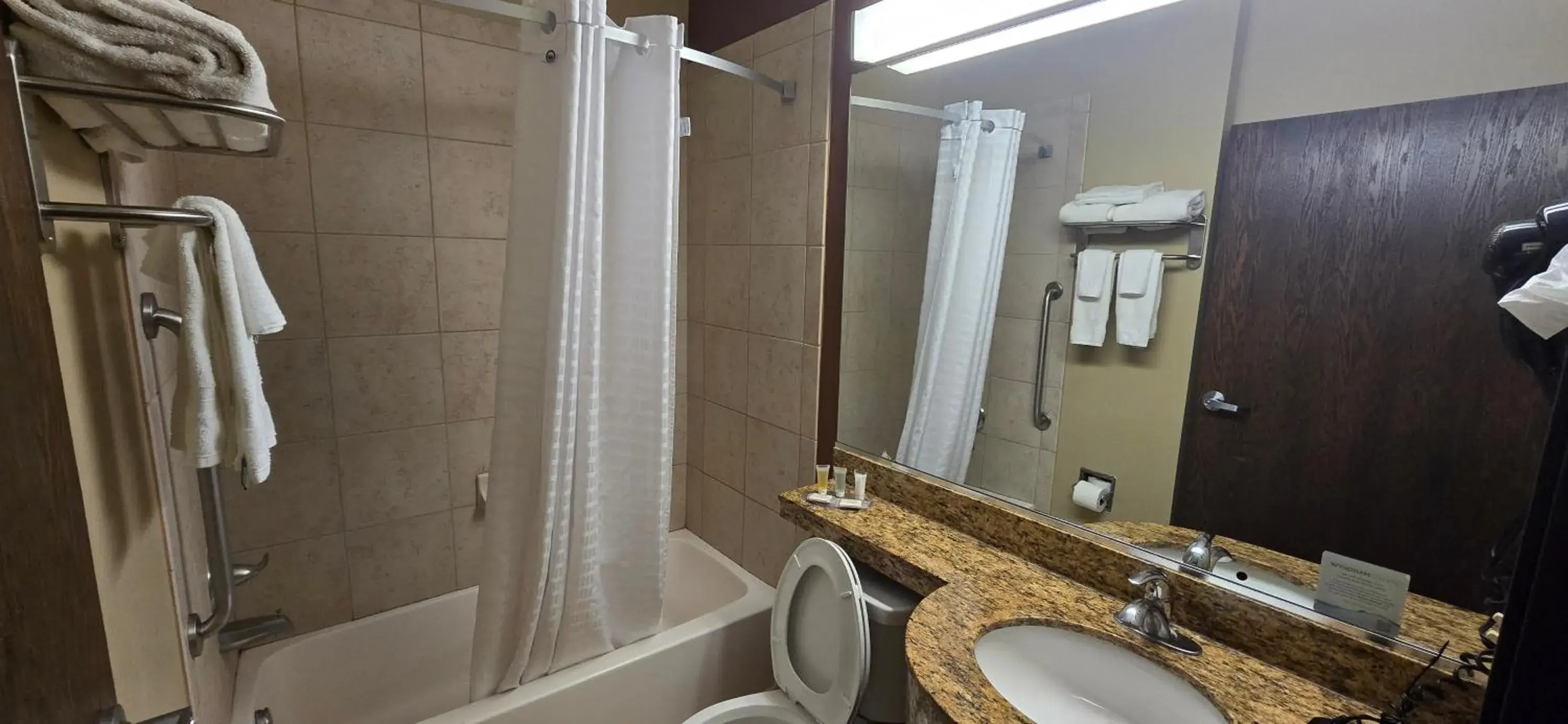 Queen Room with Roll-In Shower - Mobility/Hearing Accessible - Non-Smoking in Microtel Inn & Suites by Wyndham Odessa TX Queen Room with Roll-In Shower - Mobility/Hearing Accessible - Non-Smoking in Microtel Inn & Suites by Wyndham Odessa TX