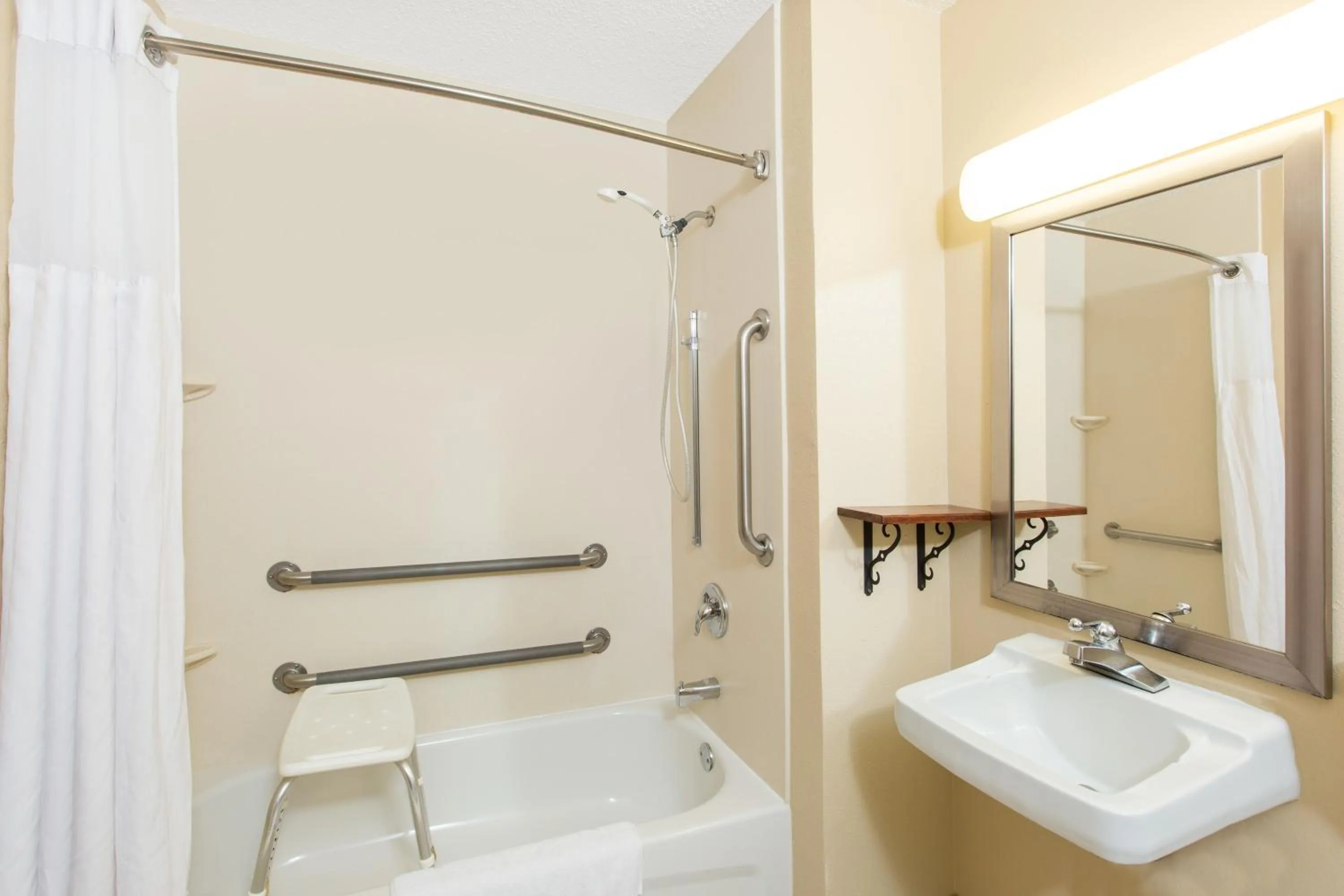 Bathroom in Super 8 by Wyndham Fairmont