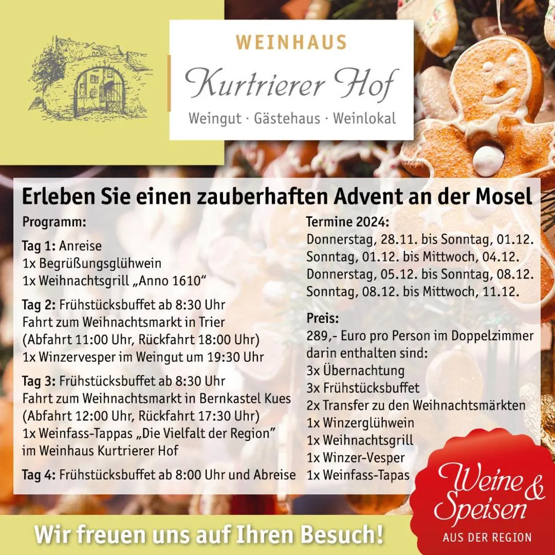 Restaurant/places to eat in Weinhaus Kurtrierer Hof