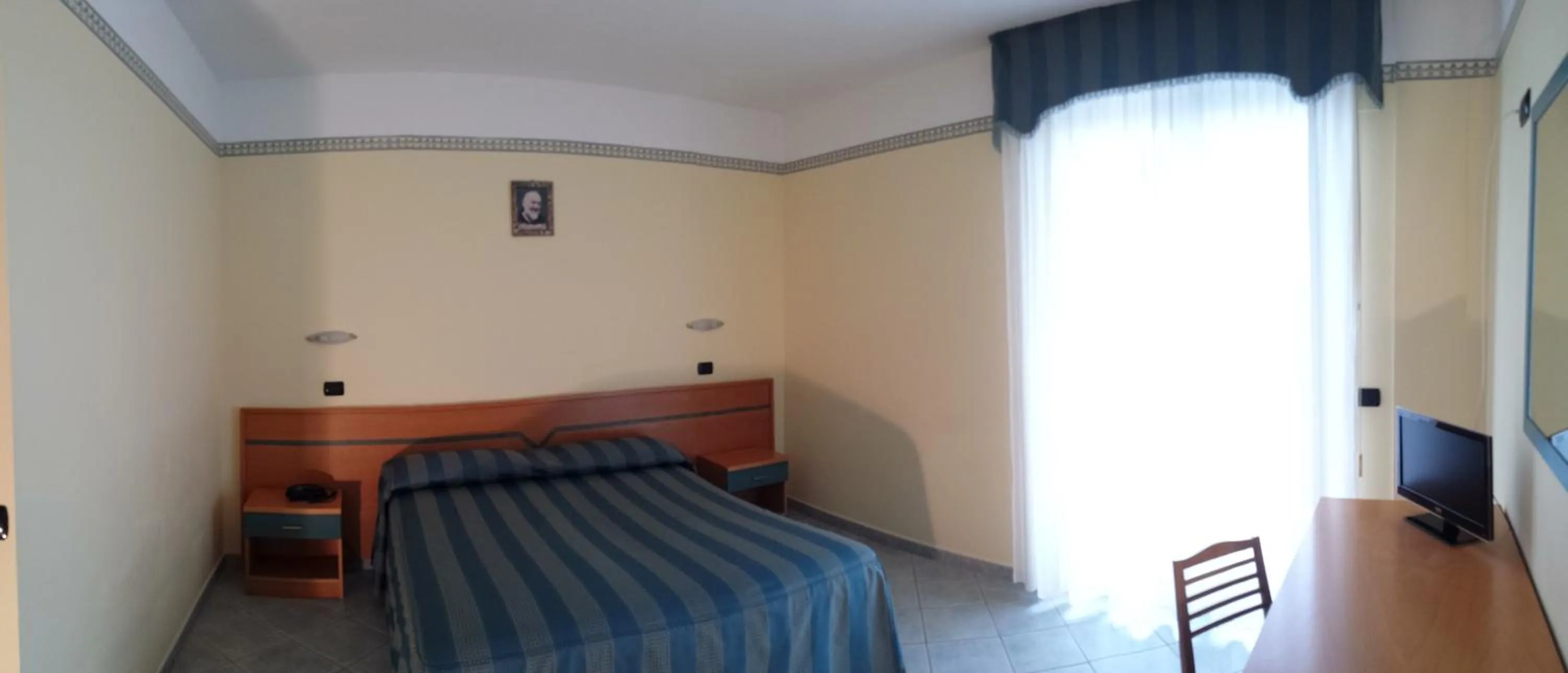 Bed in Hotel Pegaso