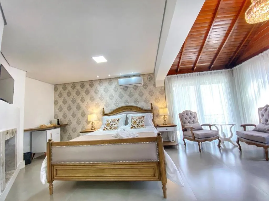 Bed in Pousada Villa Vie