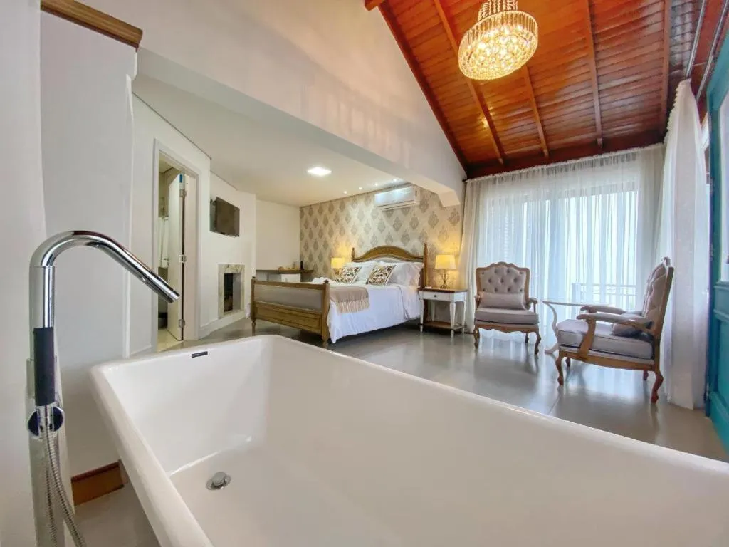 Bed in Pousada Villa Vie