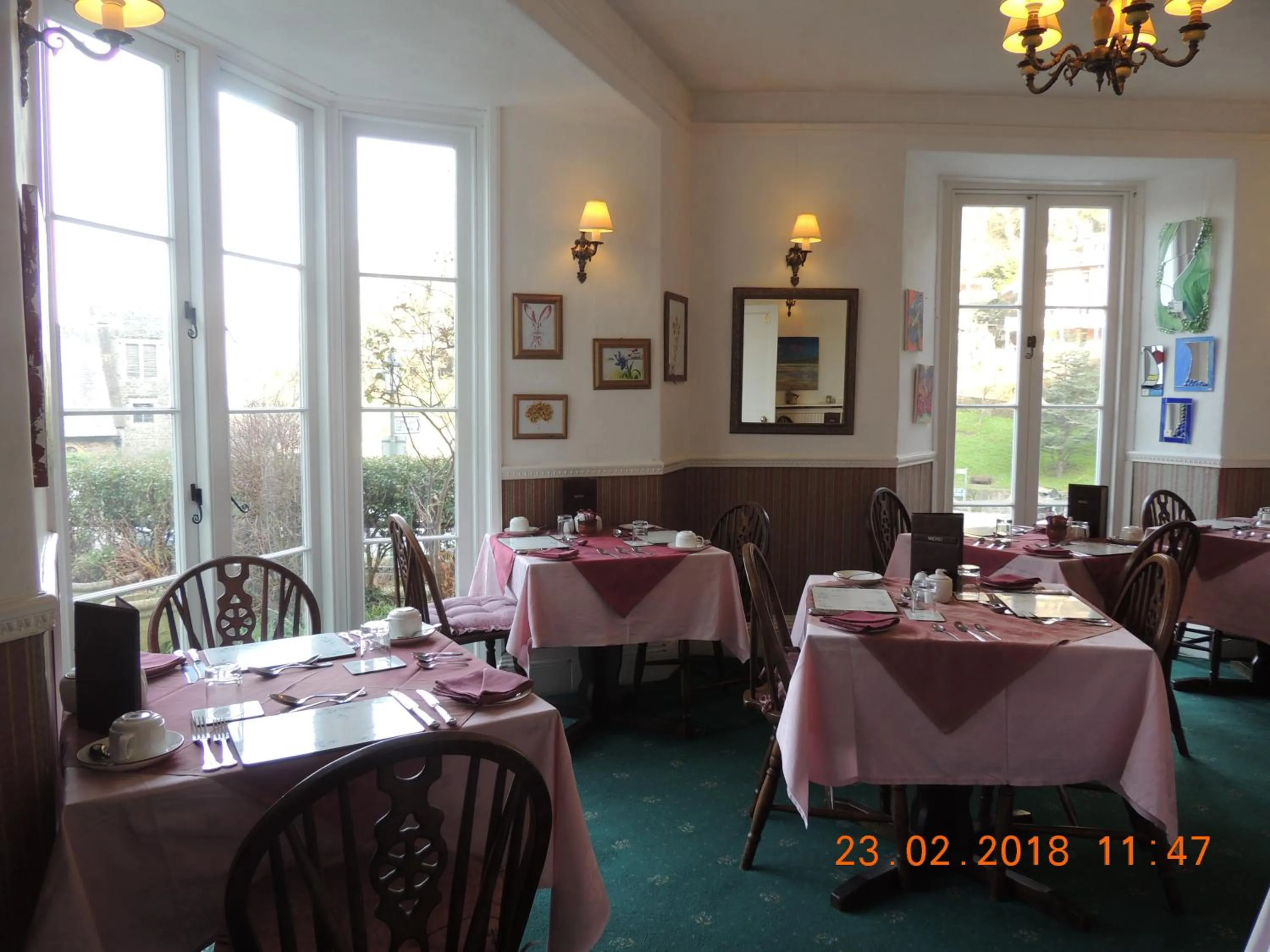 Dining area in Orchard House Hotel
