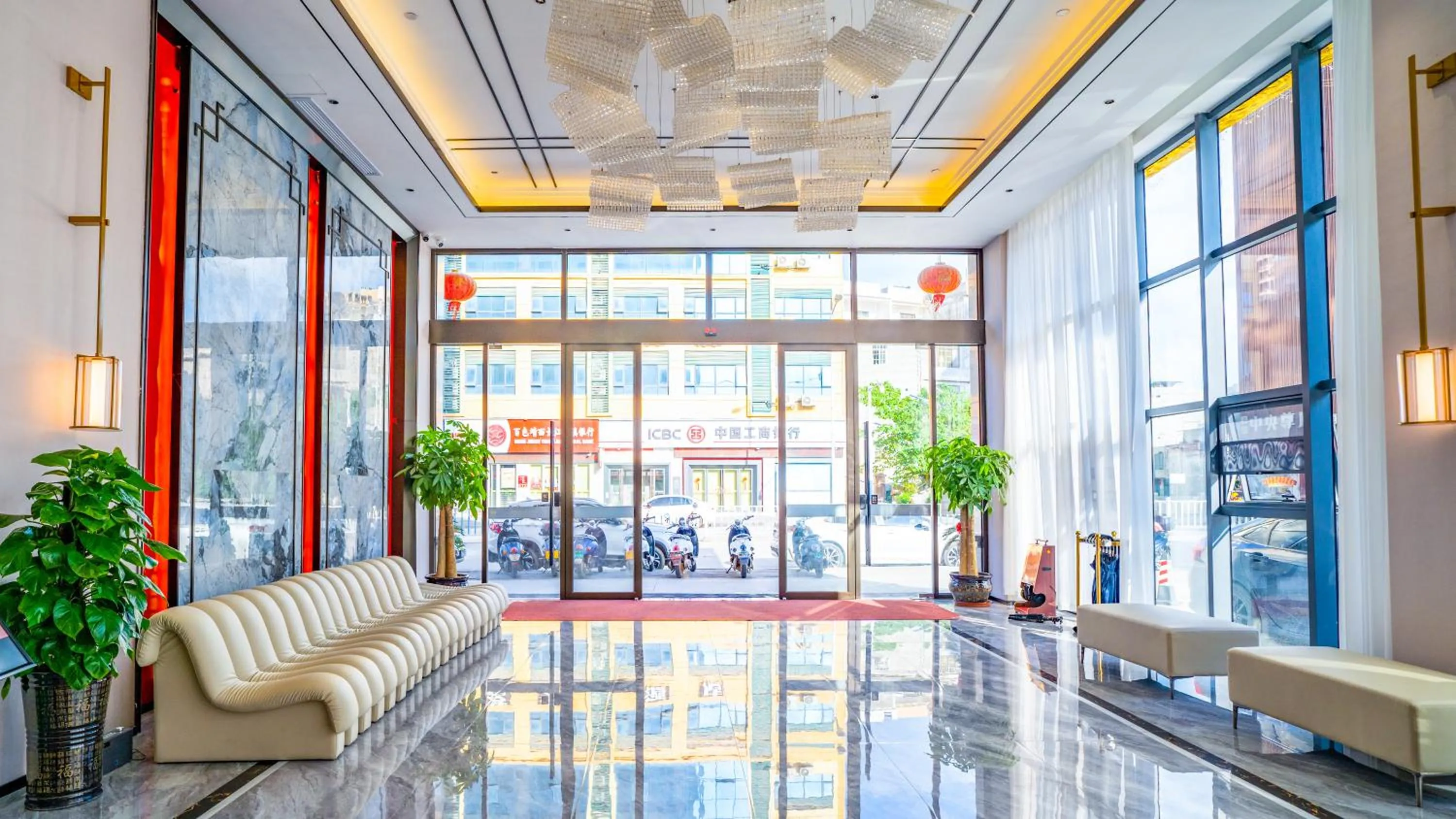 Lobby or reception in Wansheng Hotel
