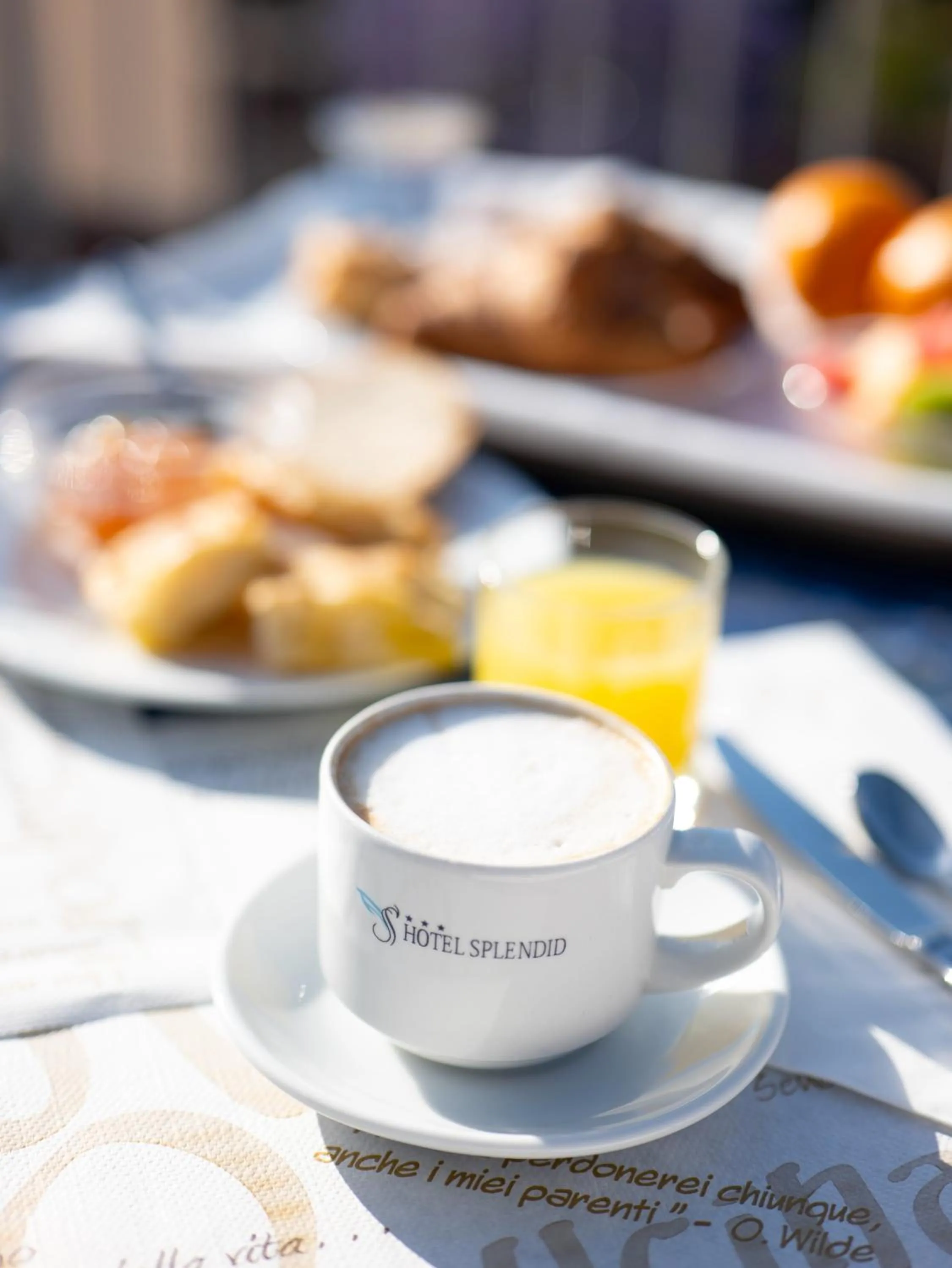 Food and drinks in Hotel Splendid