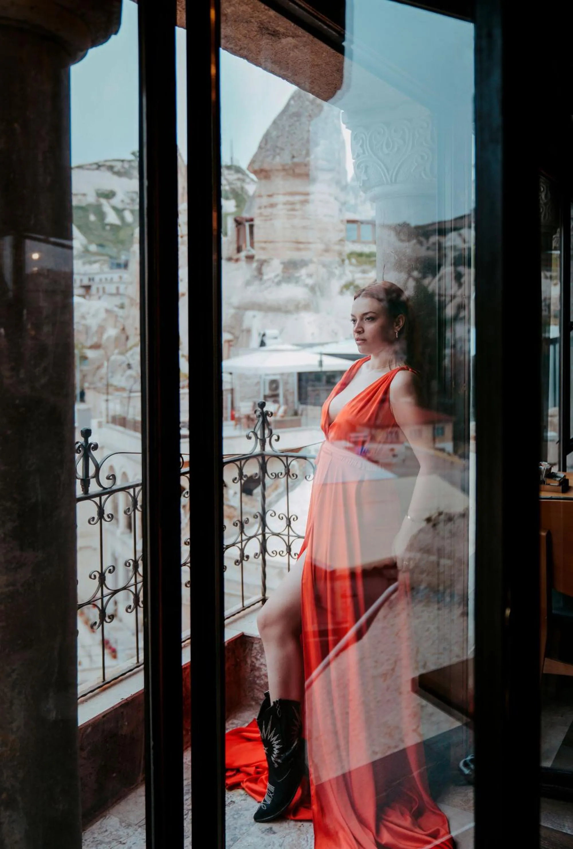 People in Tekkaya Cave Hotel