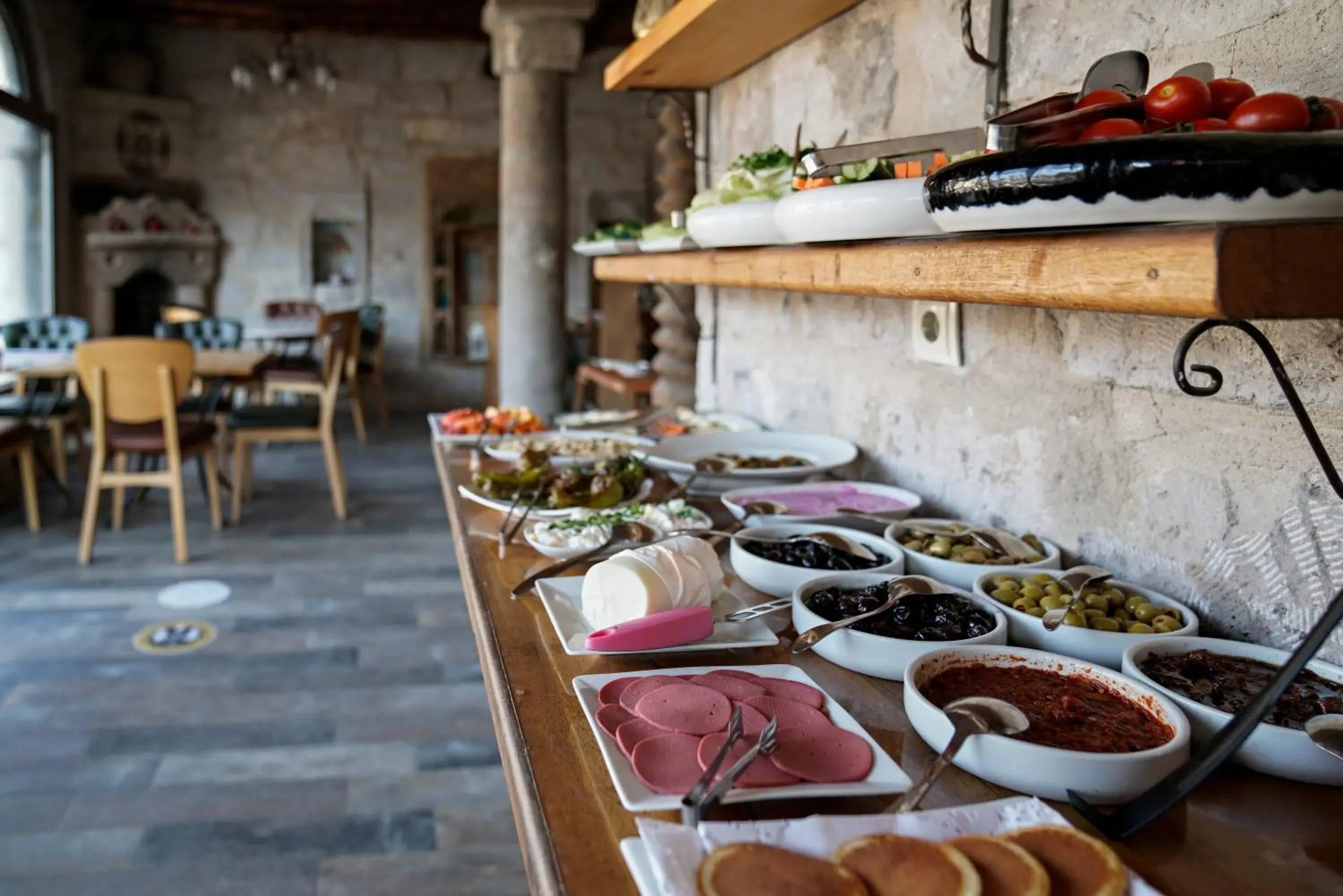 Buffet breakfast in Tekkaya Cave Hotel Buffet breakfast in Tekkaya Cave Hotel
